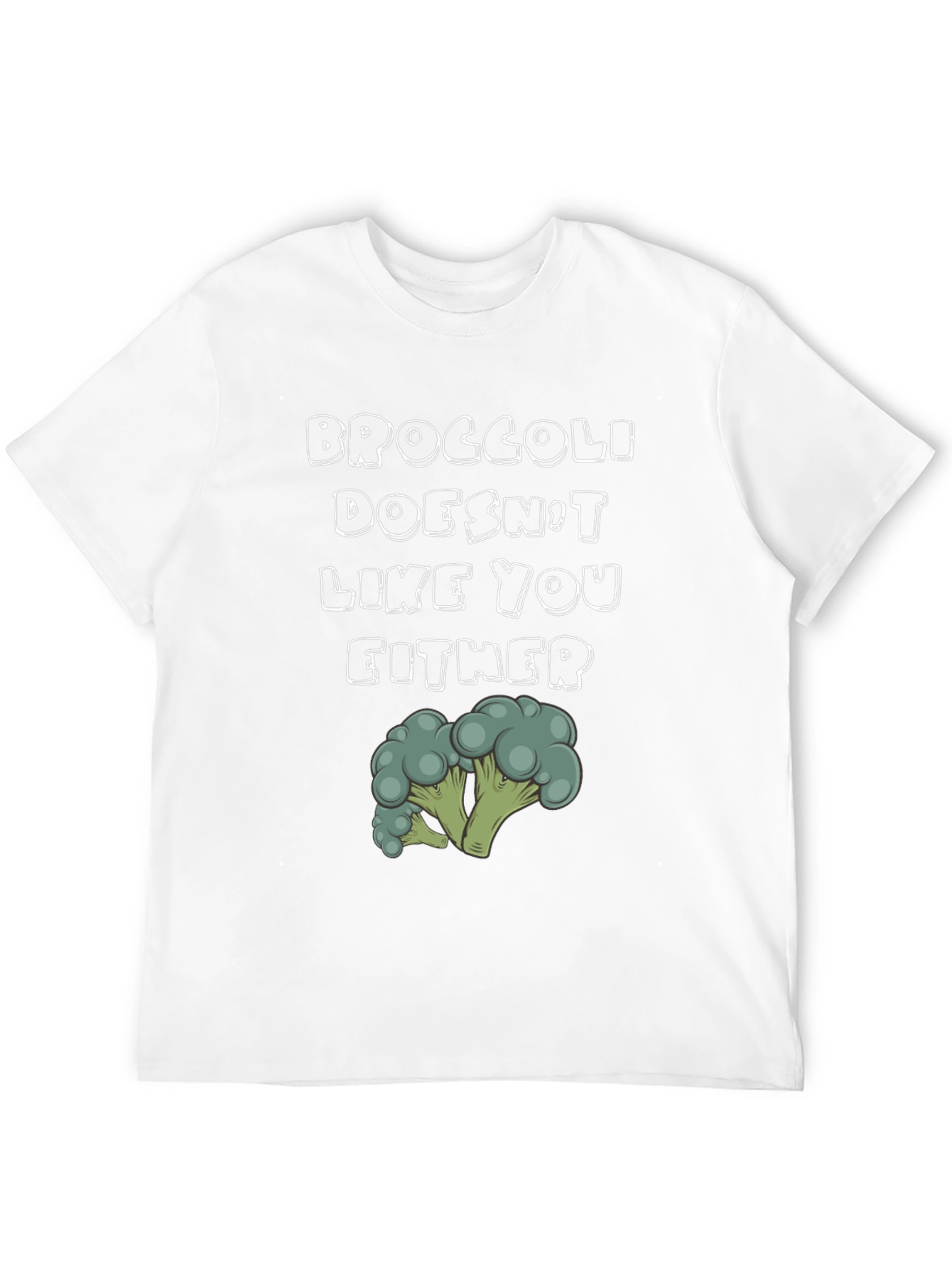 Broccoli Doesnt Like You Either Graphic T-Shirt