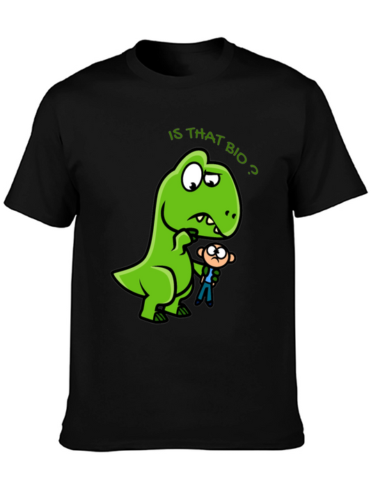 Dinosaur & Man Graphic Tee - Is That Bio? T-Shirt