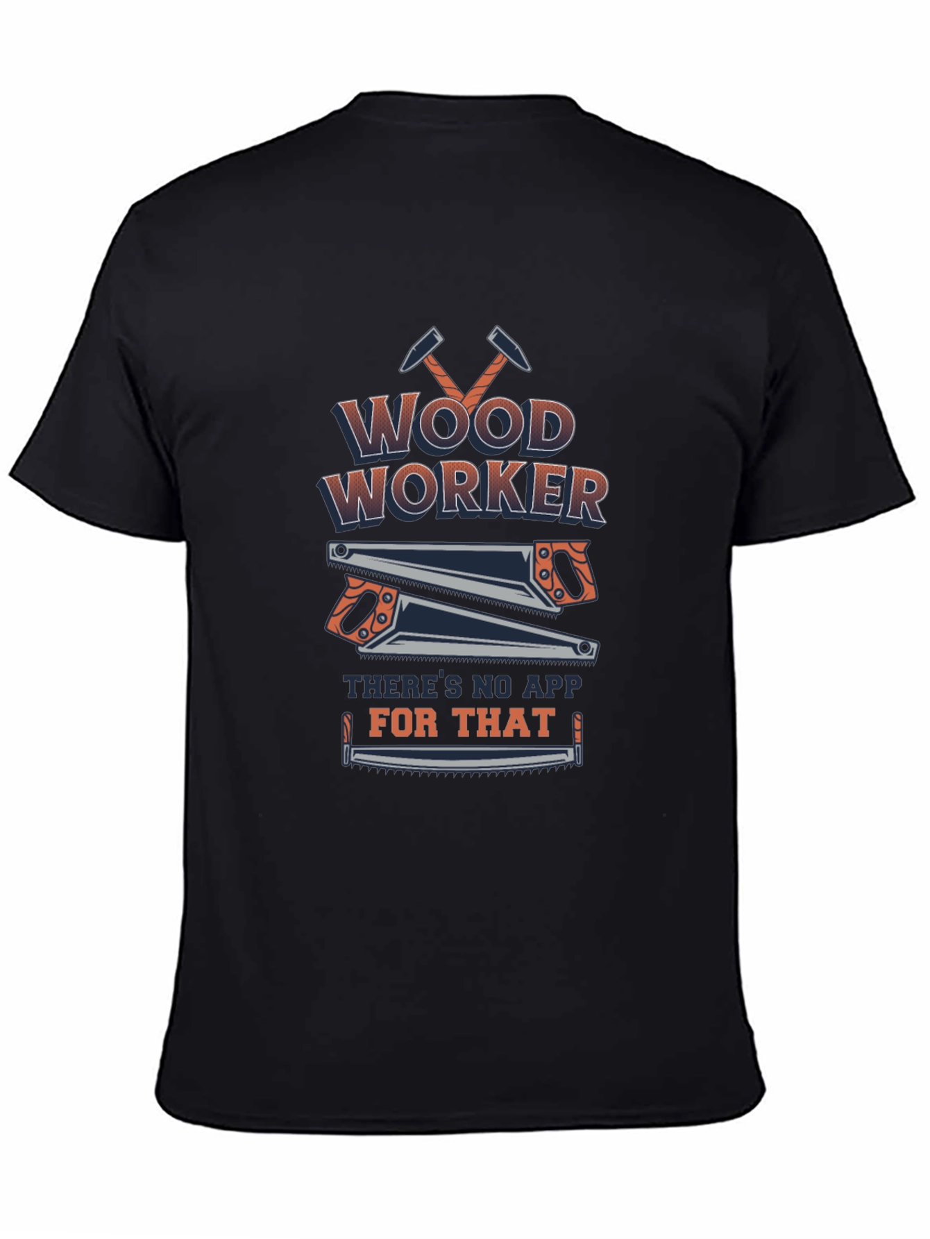 Woodworker No App T-Shirt - Black Cotton Blend