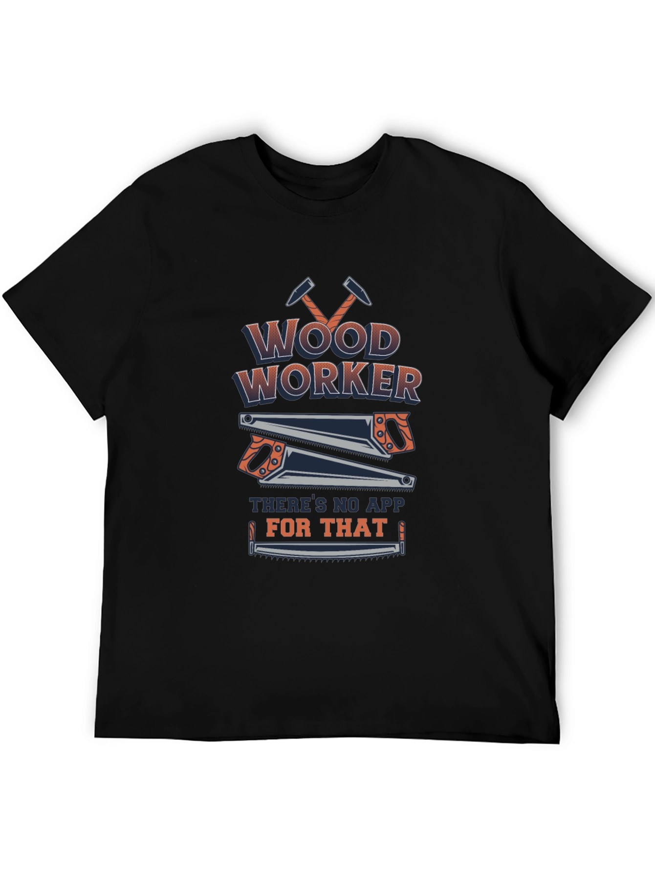 Woodworker No App T-Shirt - Black Cotton Blend