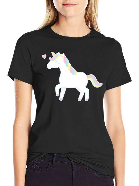 Unicorn Graphic Tee - Mens Short Sleeve Black T-Shirt