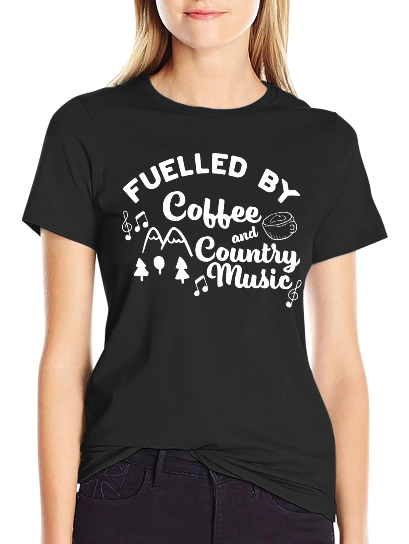 Fueled By Coffee and Country Music T-Shirt