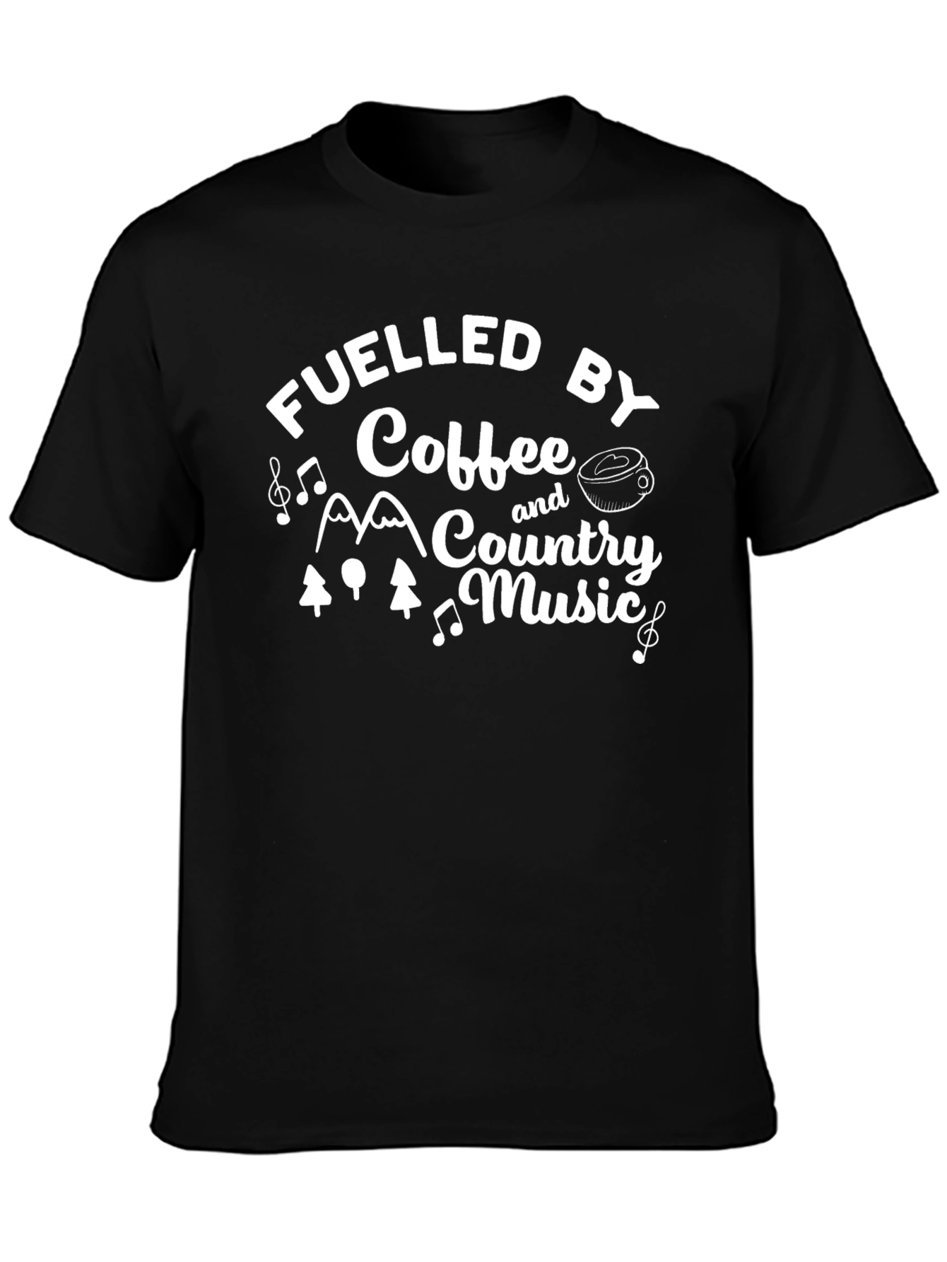 Fueled By Coffee and Country Music T-Shirt