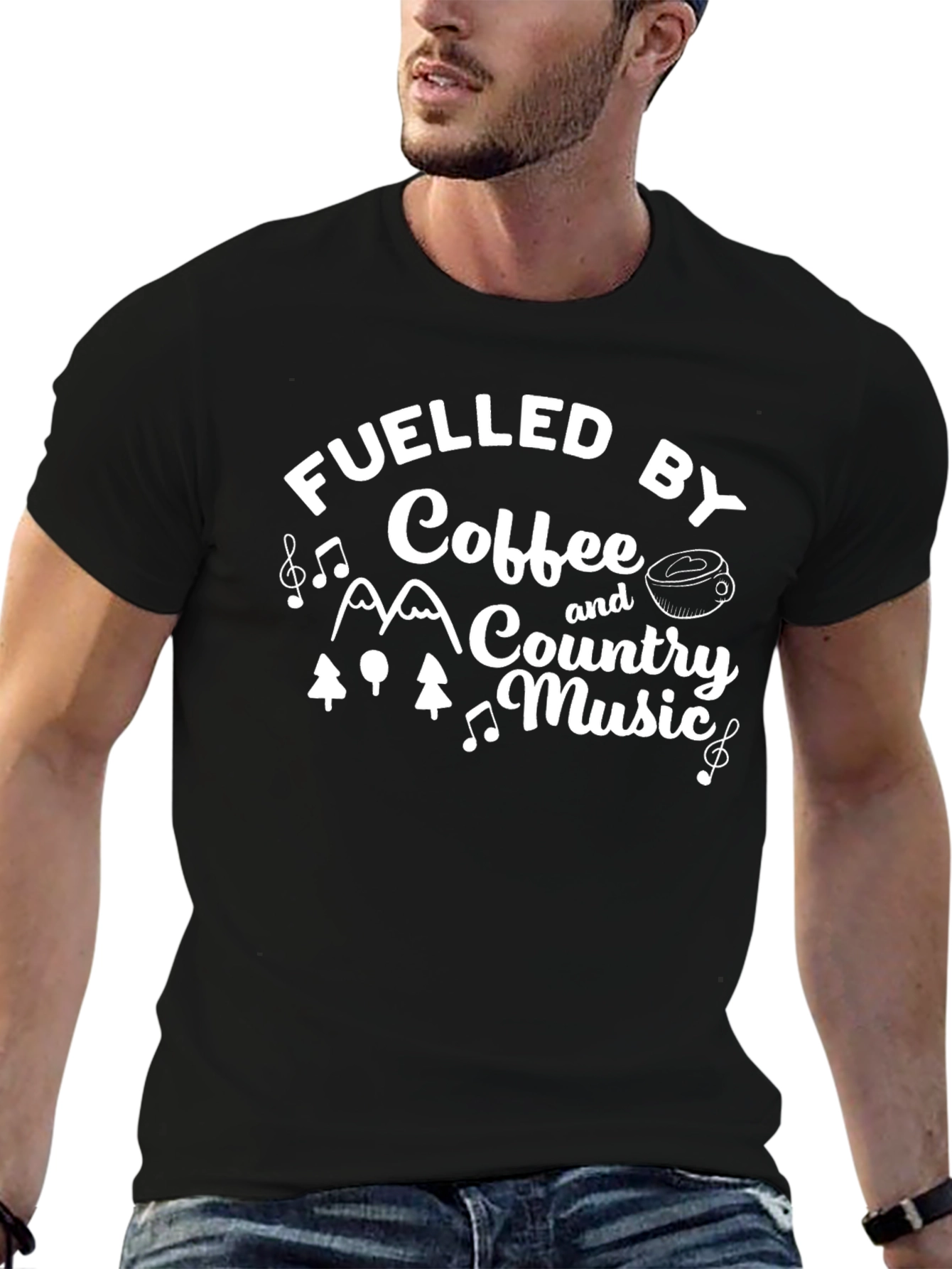 Fueled By Coffee and Country Music T-Shirt