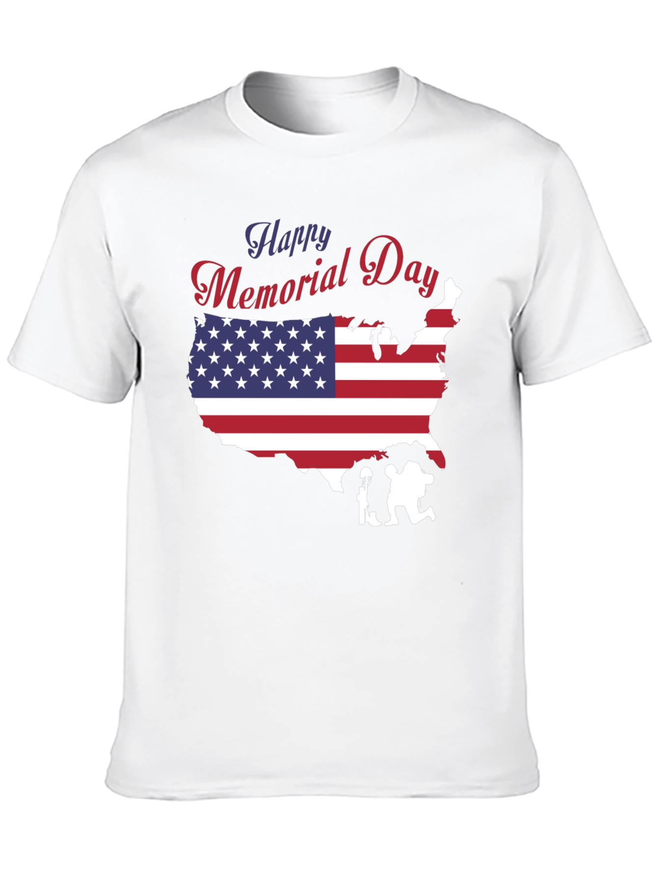 Happy Memorial Day USA Flag T-Shirt