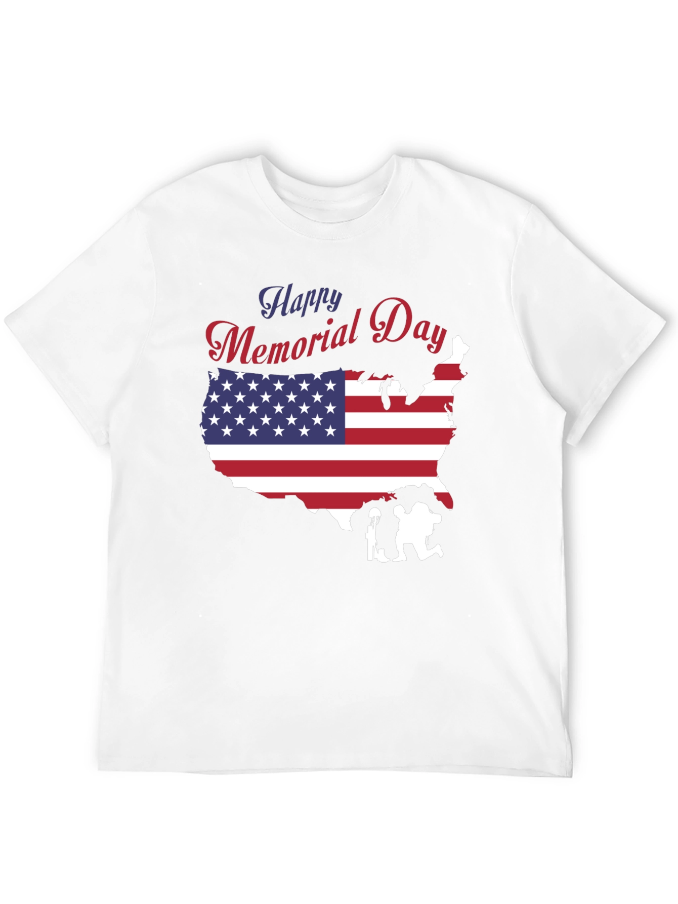 Happy Memorial Day USA Flag T-Shirt