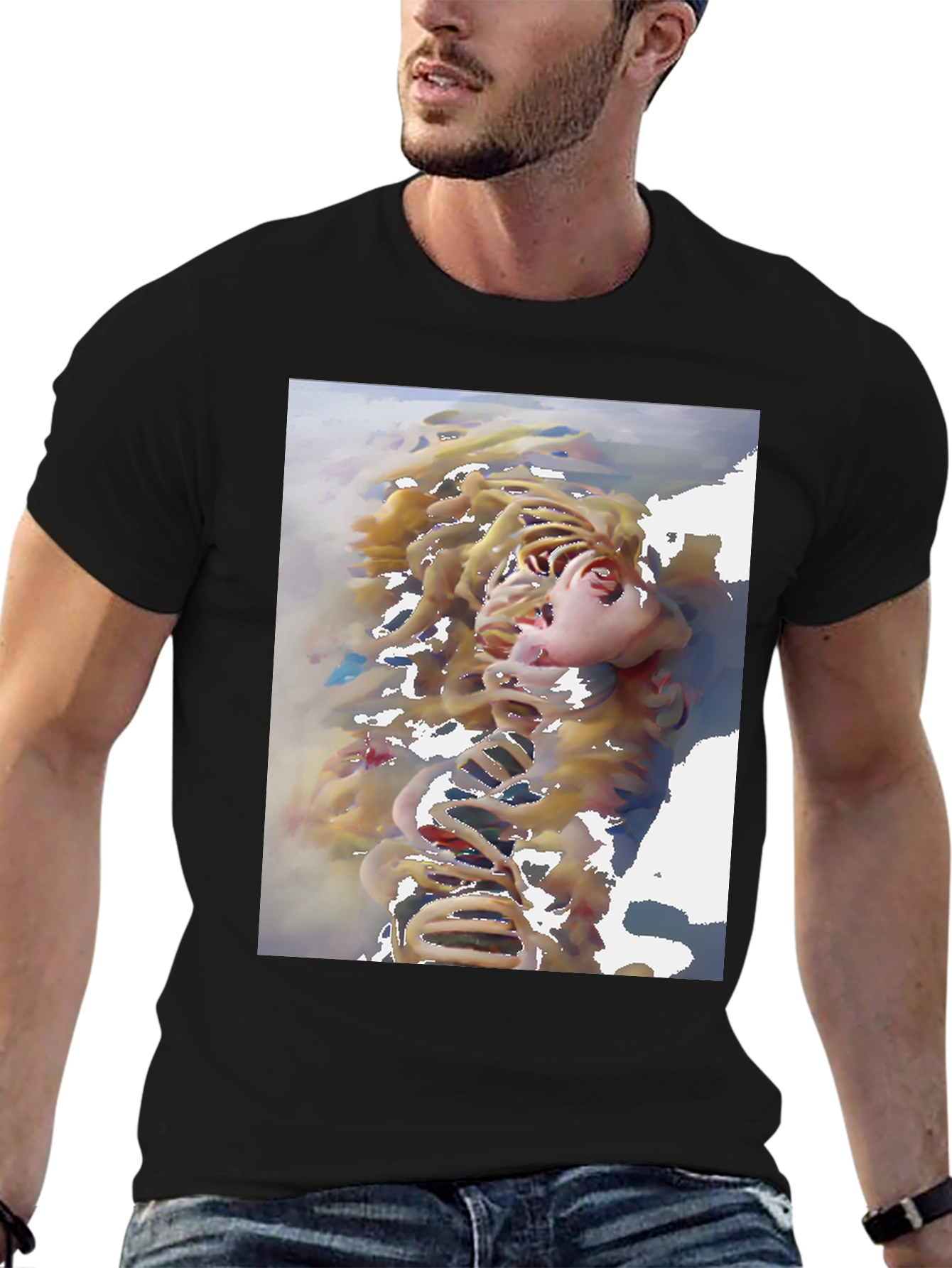 Abstract Face Art T-Shirt