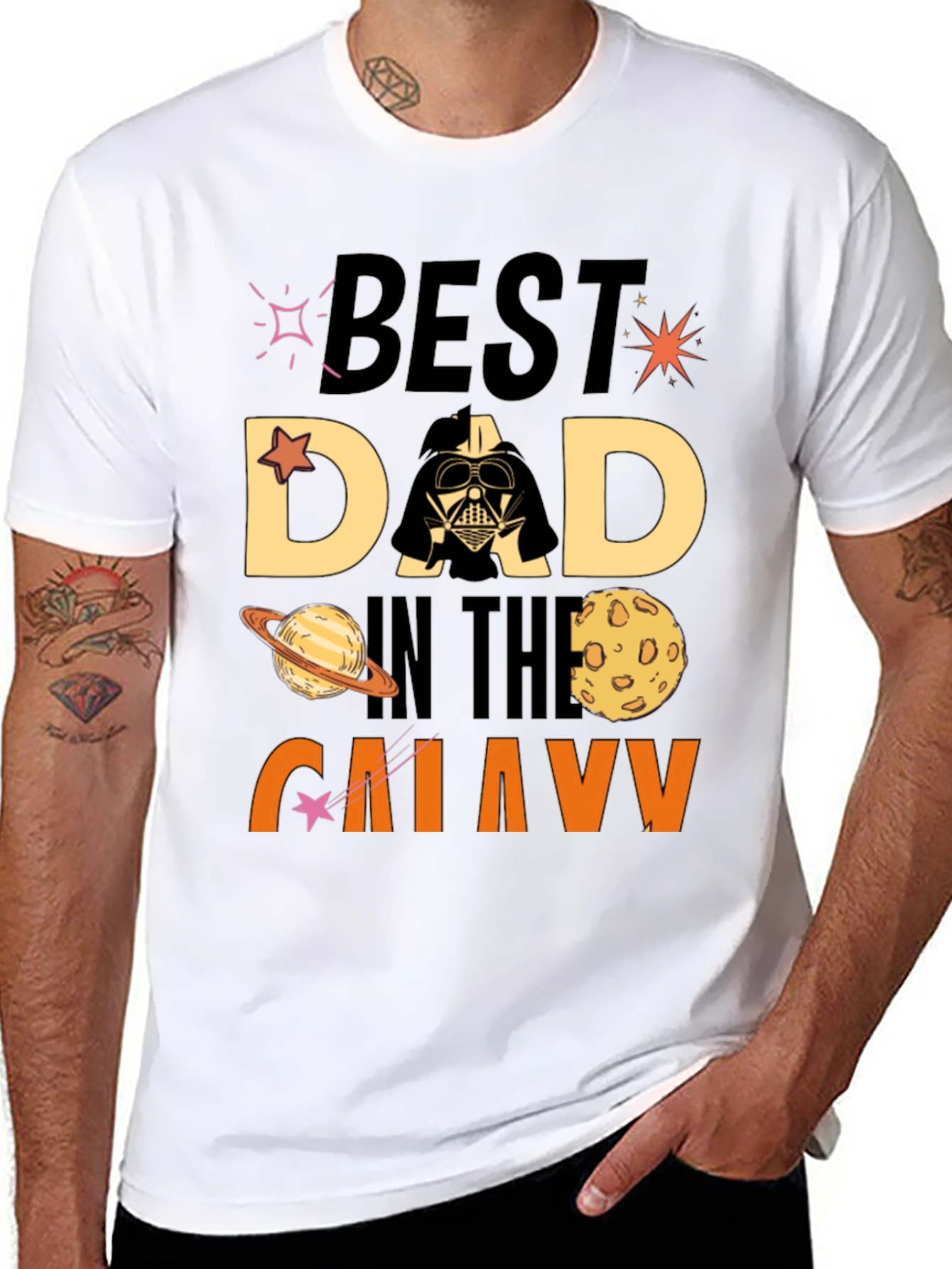 Best Dad in the Galaxy Star Wars T-Shirt