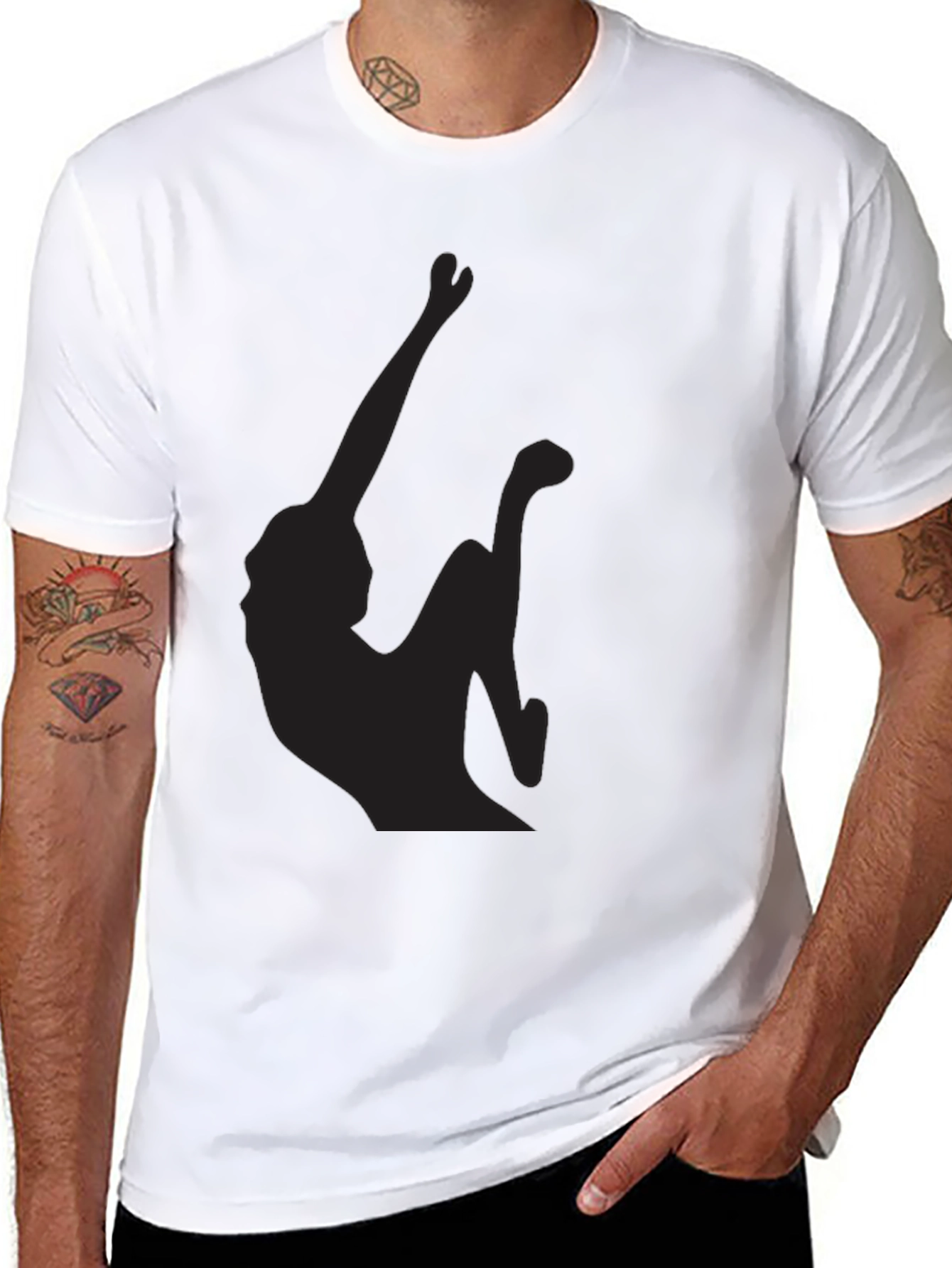 Silhouette Graphic Tee - Black Unisex T-Shirt
