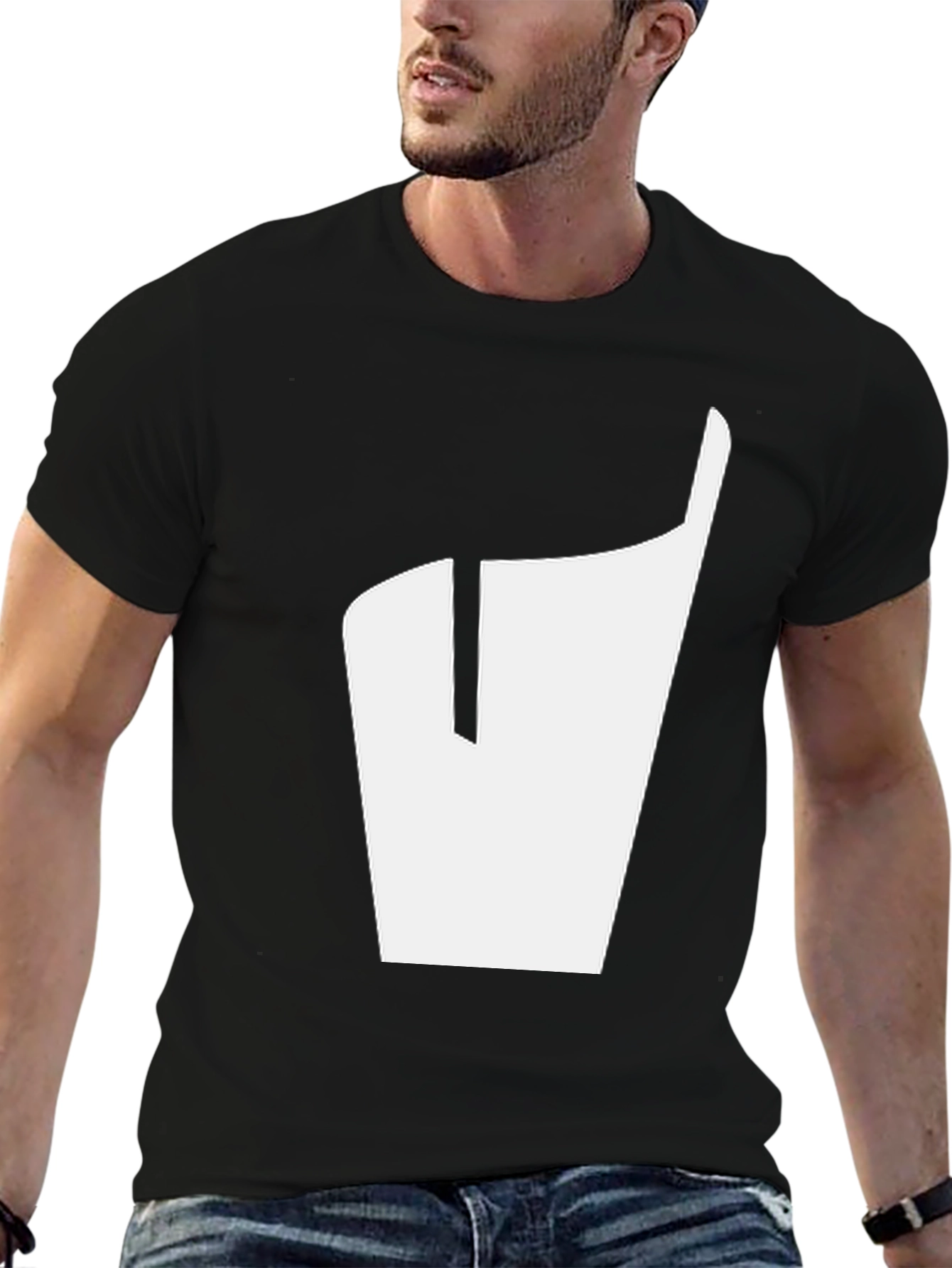 Minimalist Graphic Tee - Black