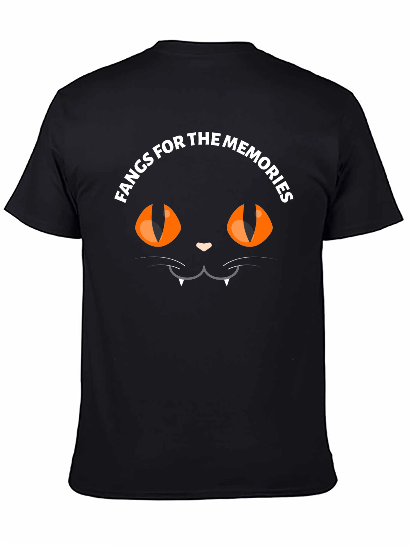 Fangs for the Memories Black Cat T-Shirt