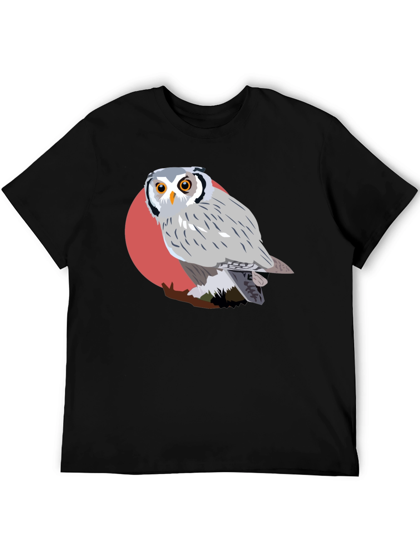 Owl Graphic Tee - Unique Bird Design