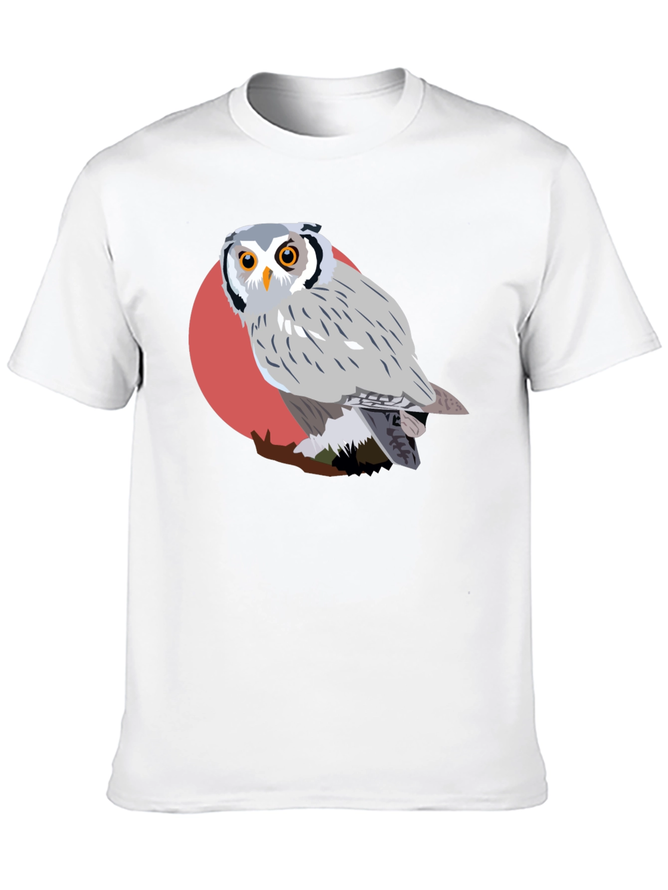 Owl Graphic Tee - Unique Bird Design