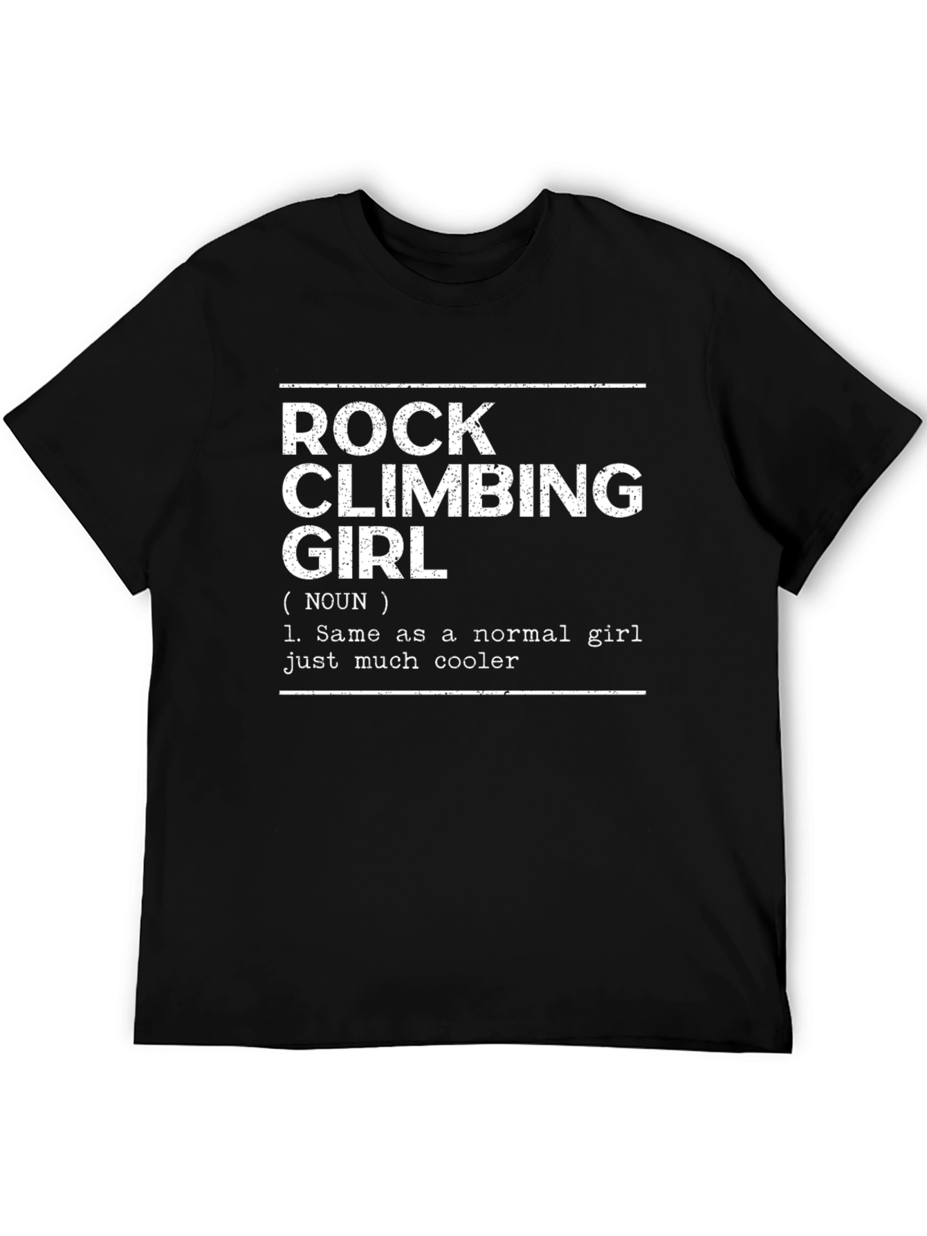 Rock Climbing Girl Definition T-Shirt - Cool Climber Tee