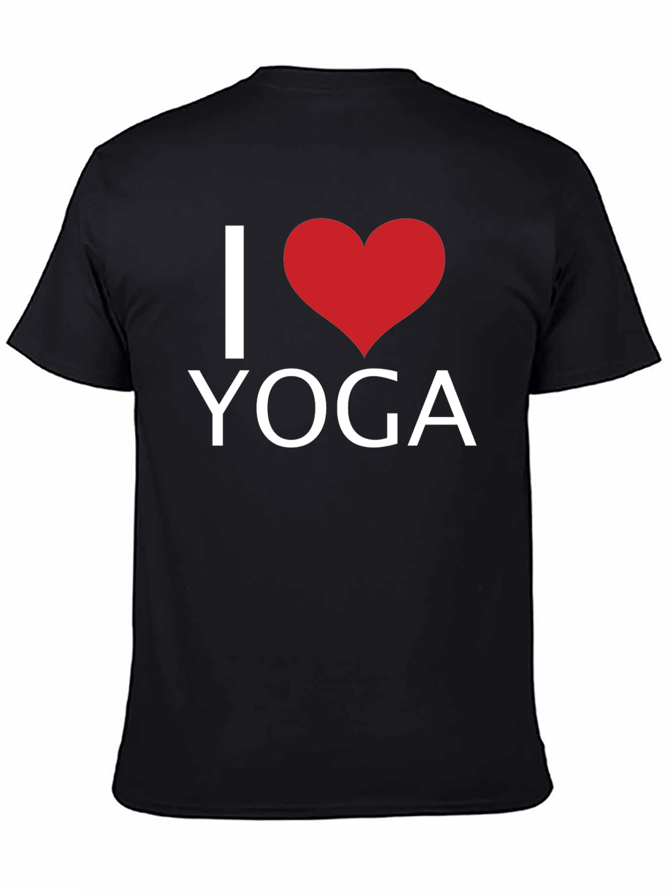 I Heart Yoga Black T-Shirt