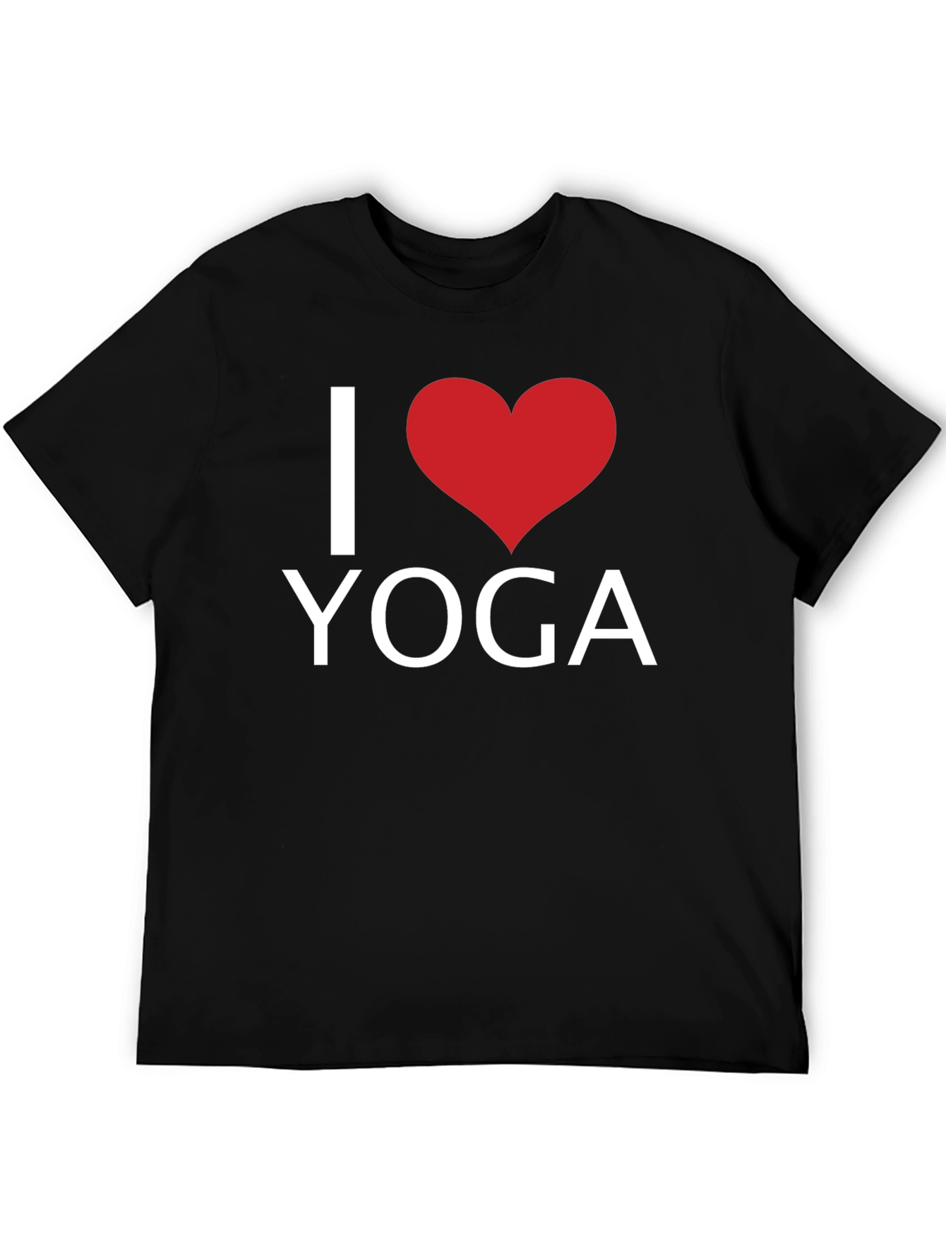 I Heart Yoga Black T-Shirt