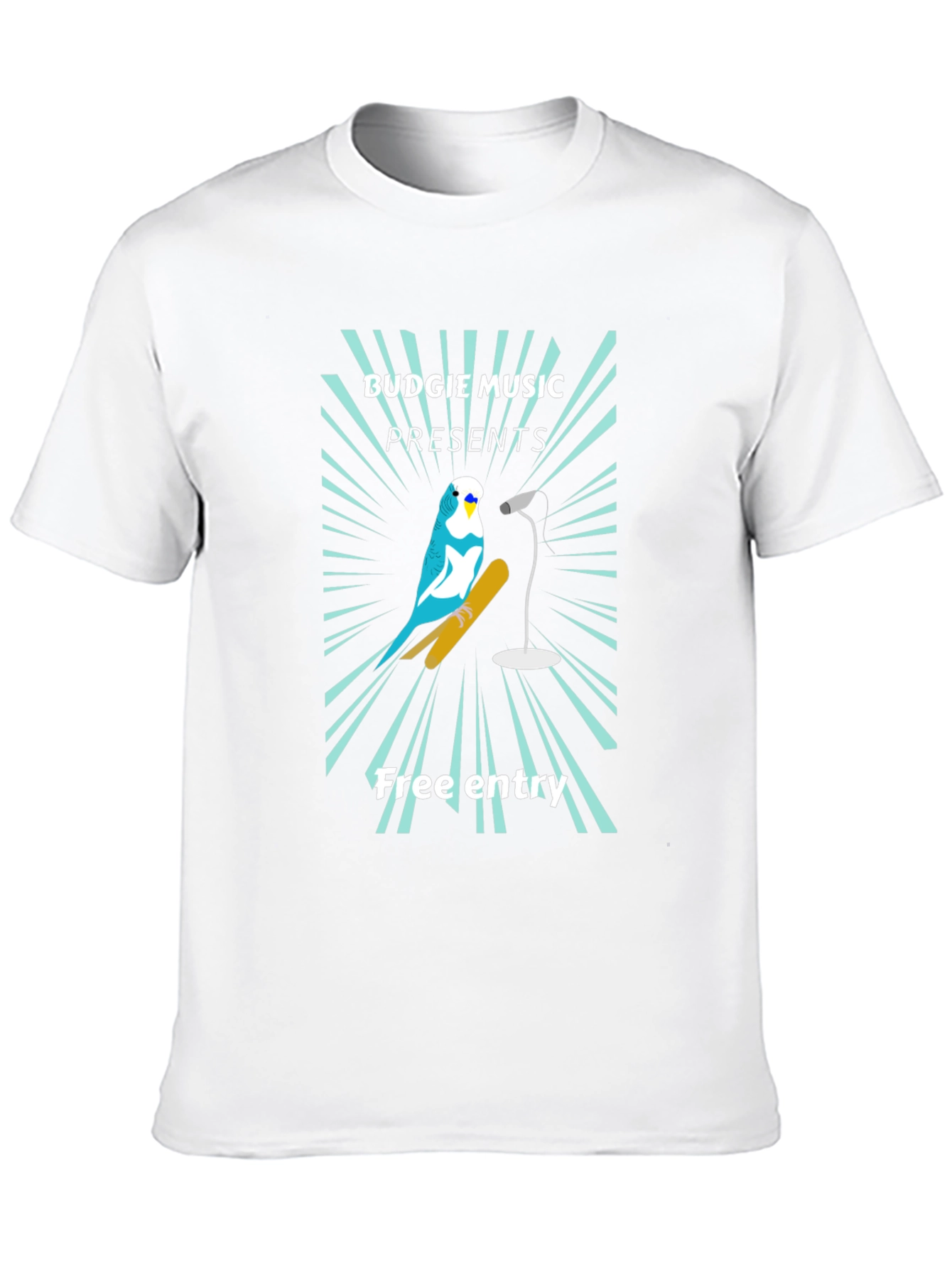 Budgie Music Black T-Shirt