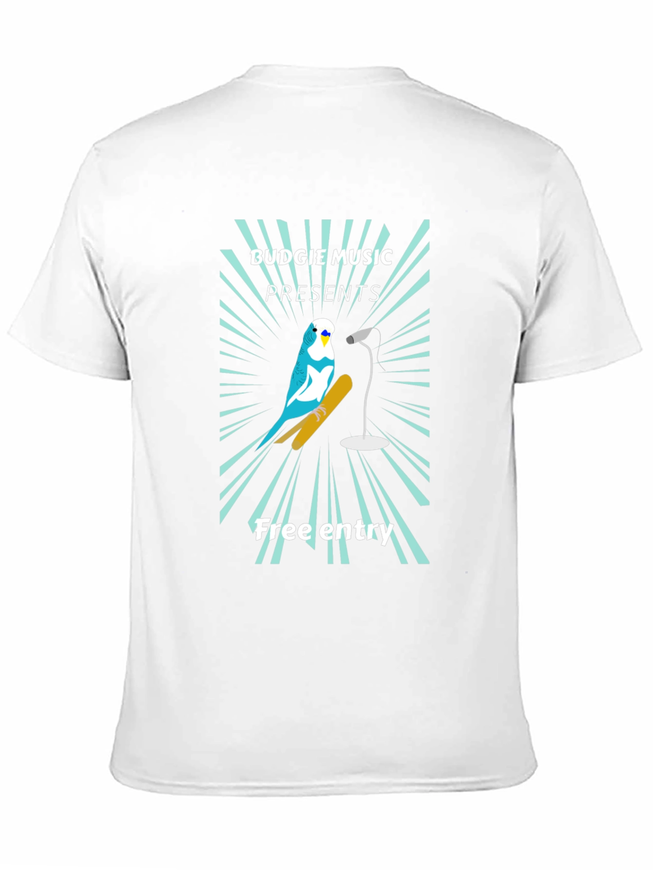 Budgie Music Black T-Shirt