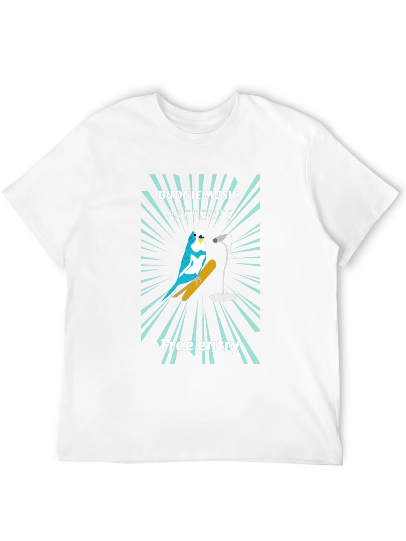 Budgie Music Black T-Shirt