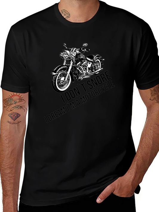 Motorcycle Dream T-Shirt - Black Graphic Tee