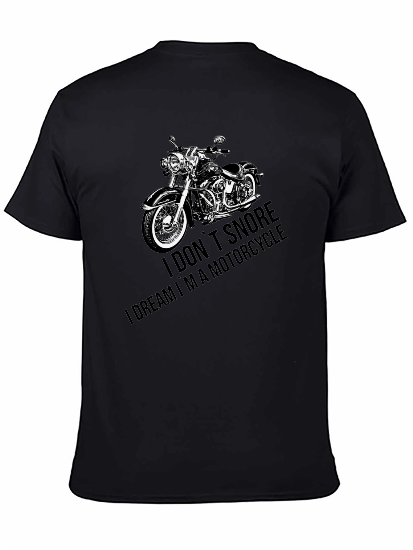 Motorcycle Dream T-Shirt - Black Graphic Tee