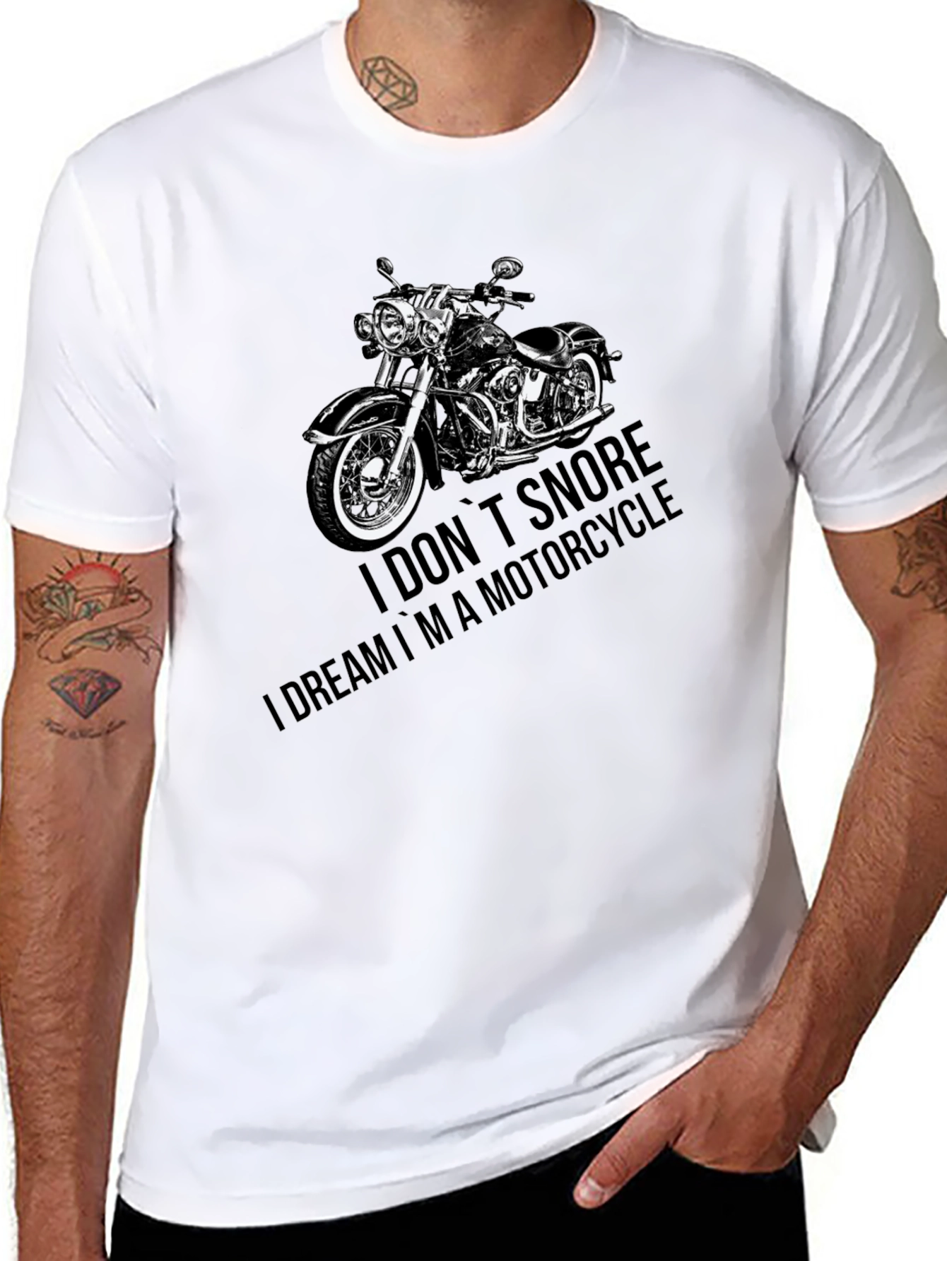 Motorcycle Dream T-Shirt - Black Graphic Tee