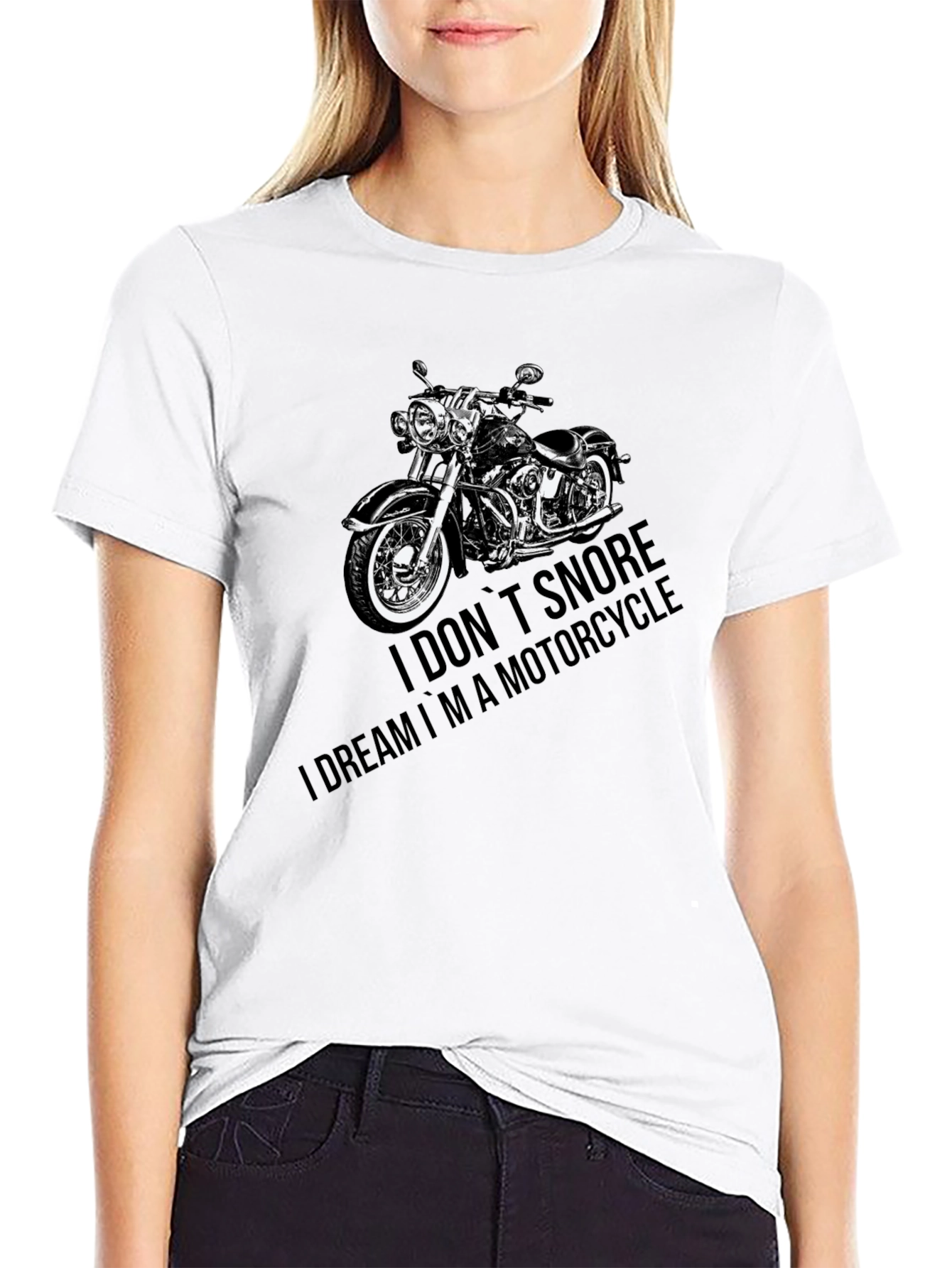 Motorcycle Dream T-Shirt - Black Graphic Tee