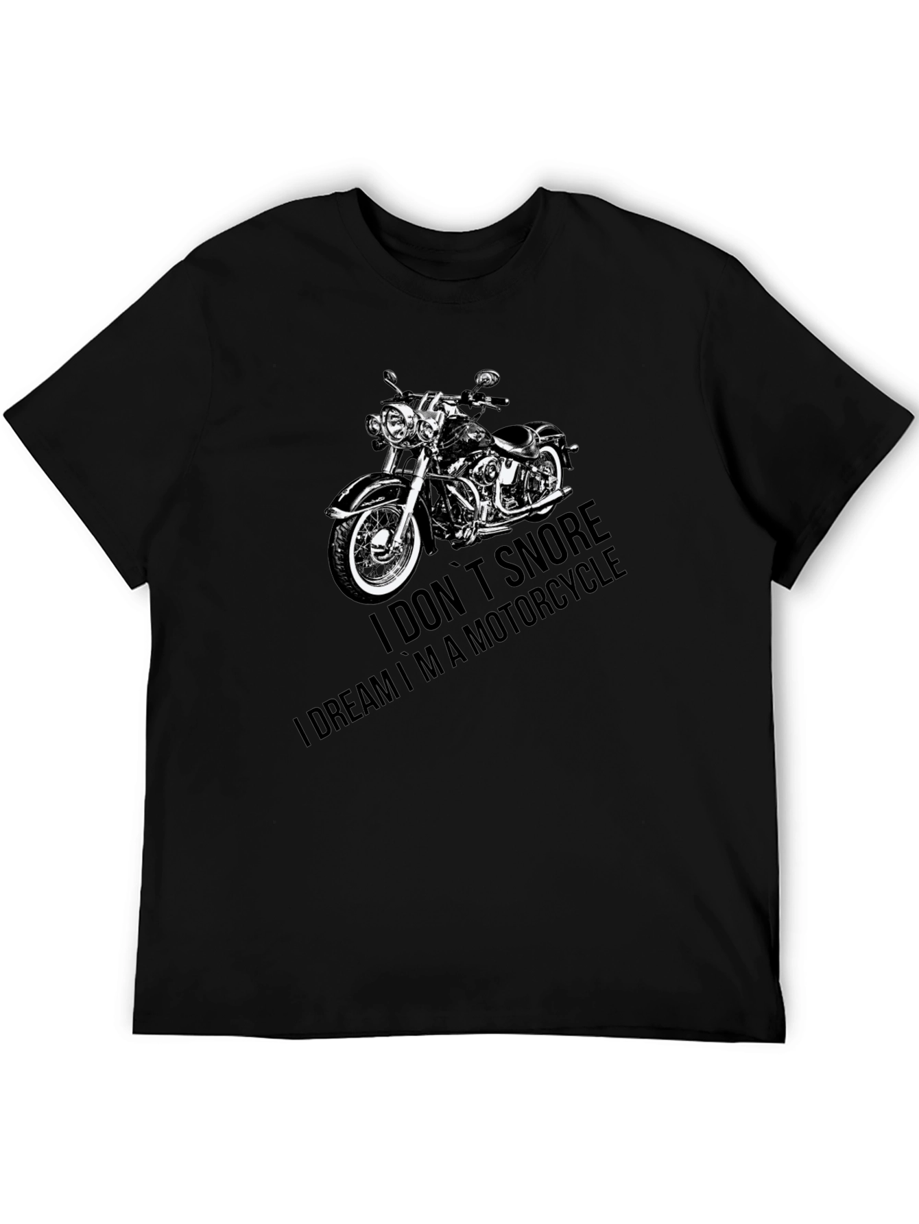 Motorcycle Dream T-Shirt - Black Graphic Tee