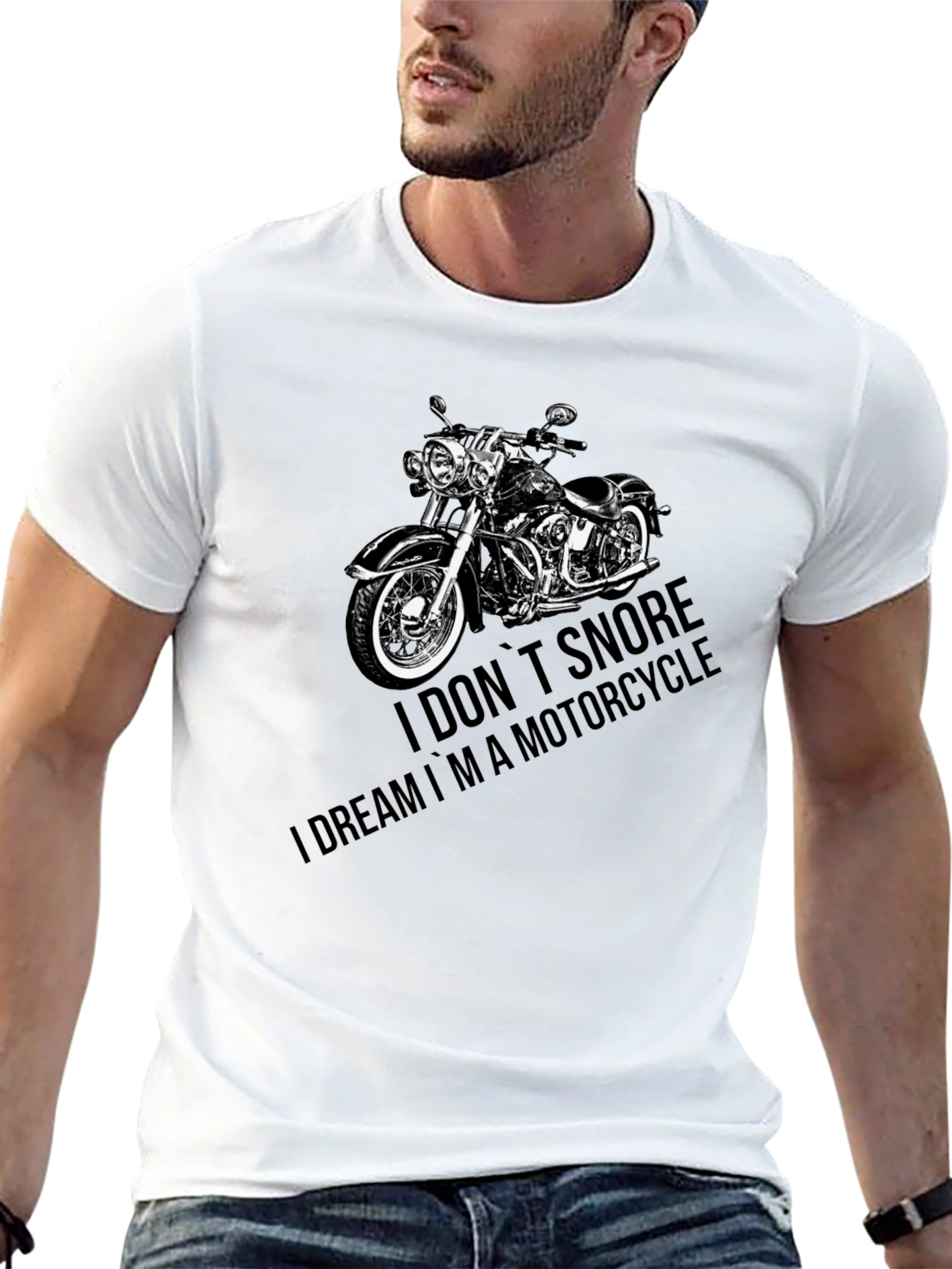 Motorcycle Dream T-Shirt - Black Graphic Tee
