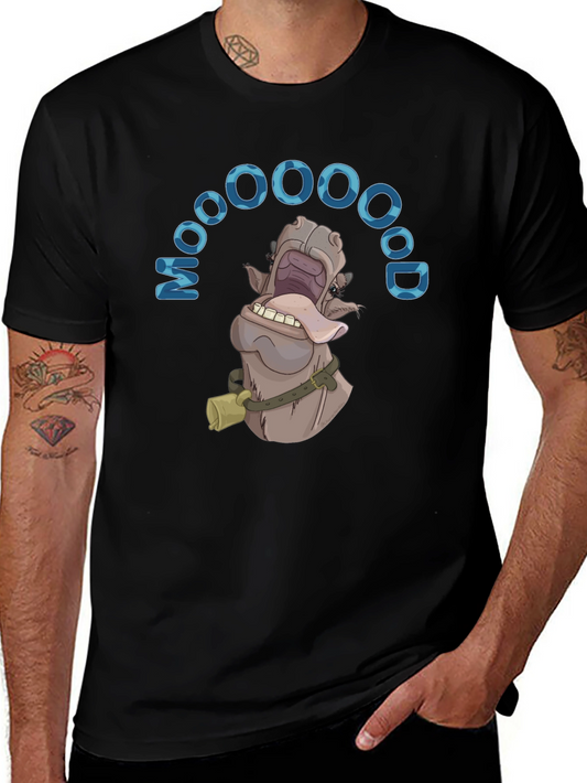 Funny Cartoon Cow MOOOOOD T-Shirt