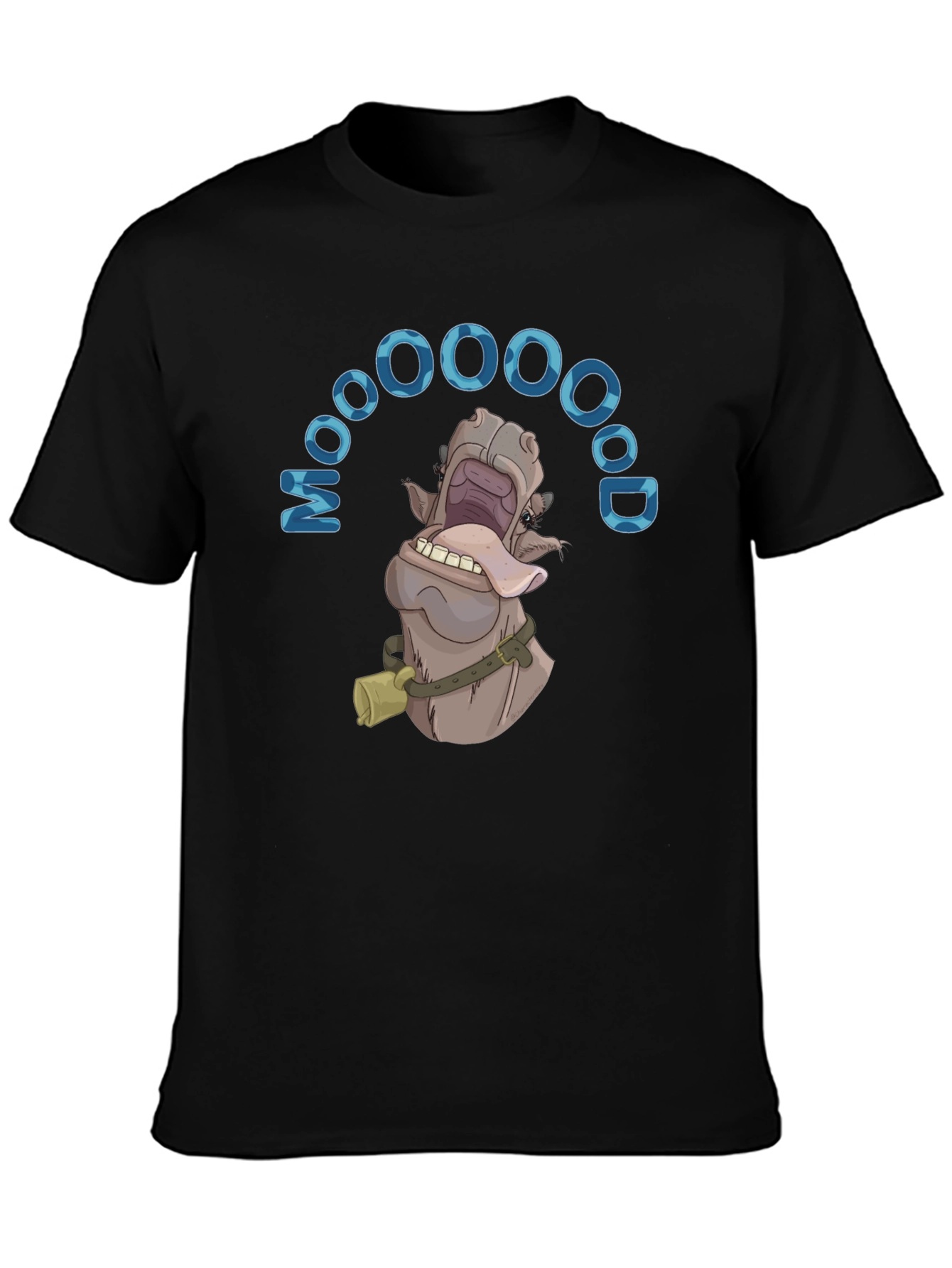 Funny Cartoon Cow MOOOOOD T-Shirt