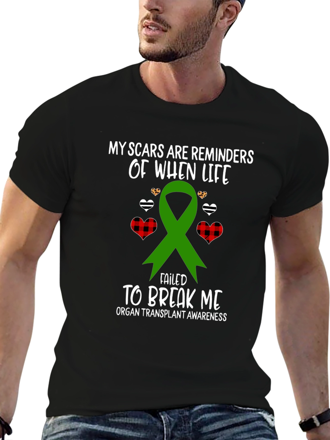 Organ Transplant Awareness Ribbon T-Shirt