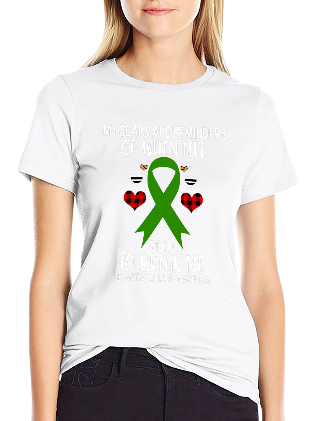 Organ Transplant Awareness Ribbon T-Shirt