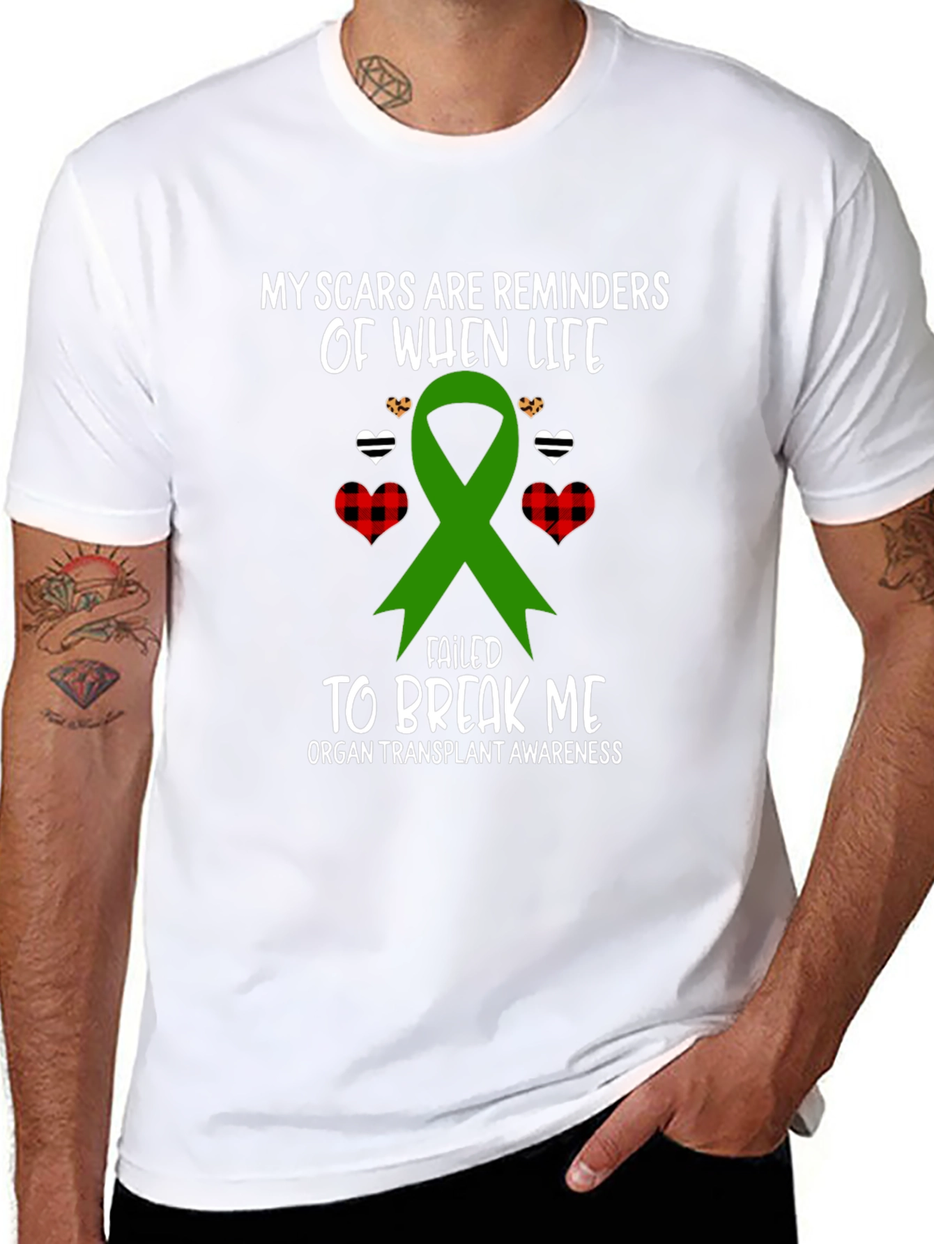 Organ Transplant Awareness Ribbon T-Shirt