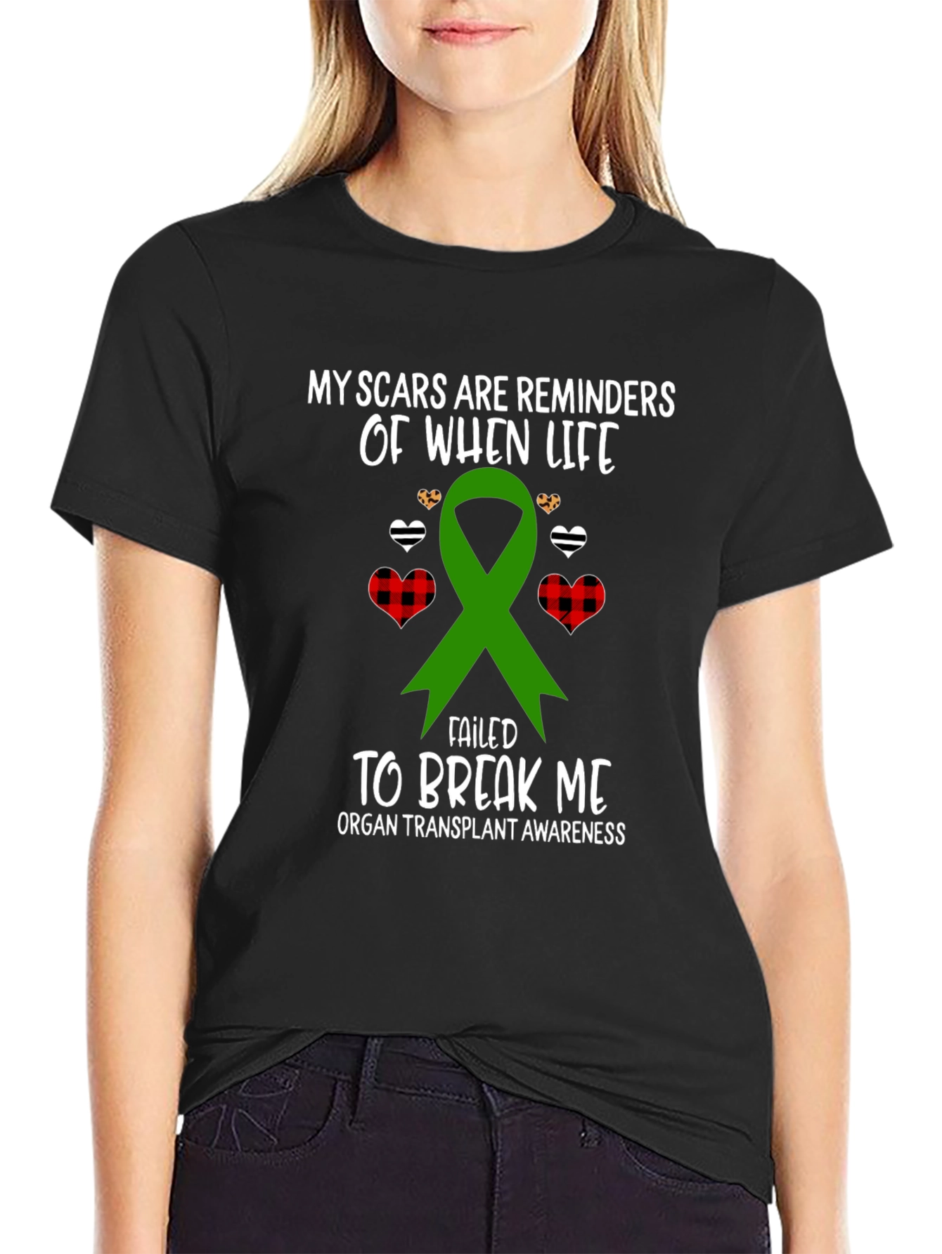 Organ Transplant Awareness Ribbon T-Shirt