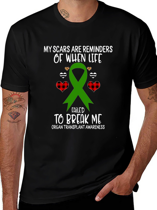 Organ Transplant Awareness Ribbon T-Shirt