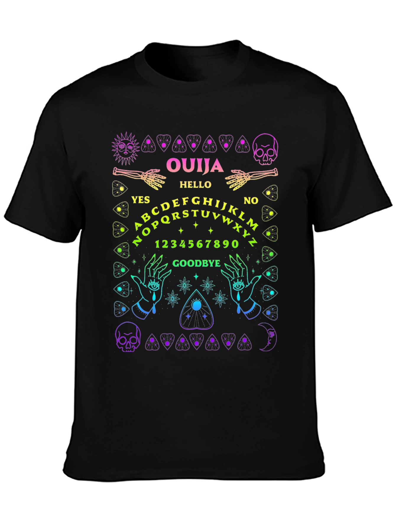 Ouija Board Graphic Tee - Mystical Design T-Shirt