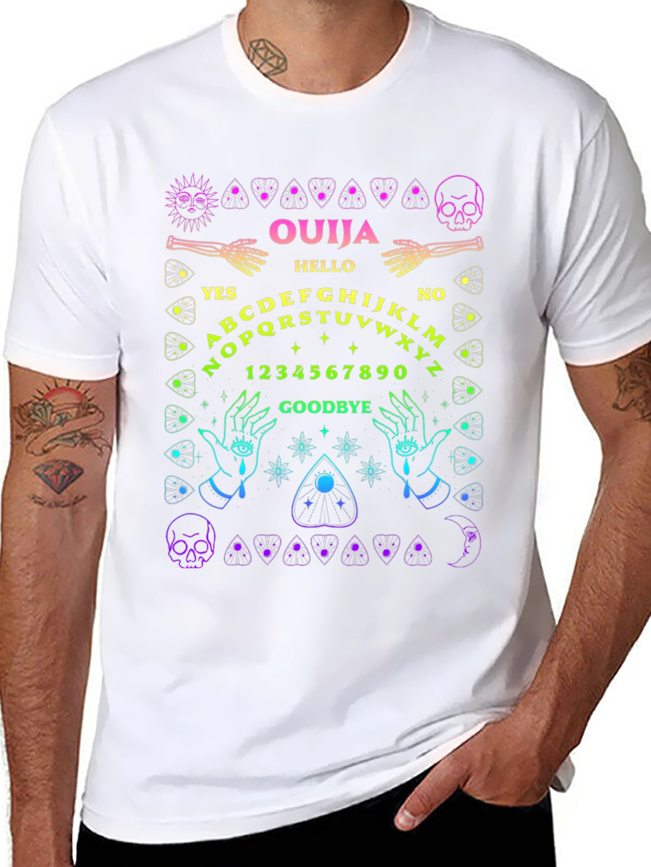 Ouija Board Graphic Tee - Mystical Design T-Shirt