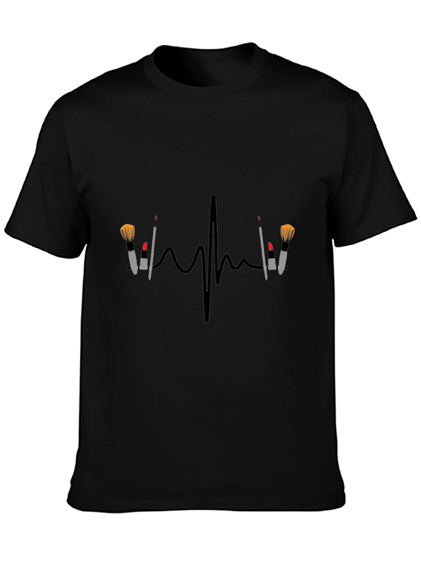 Makeup Heartbeat T-Shirt - Beauty Lovers Tee