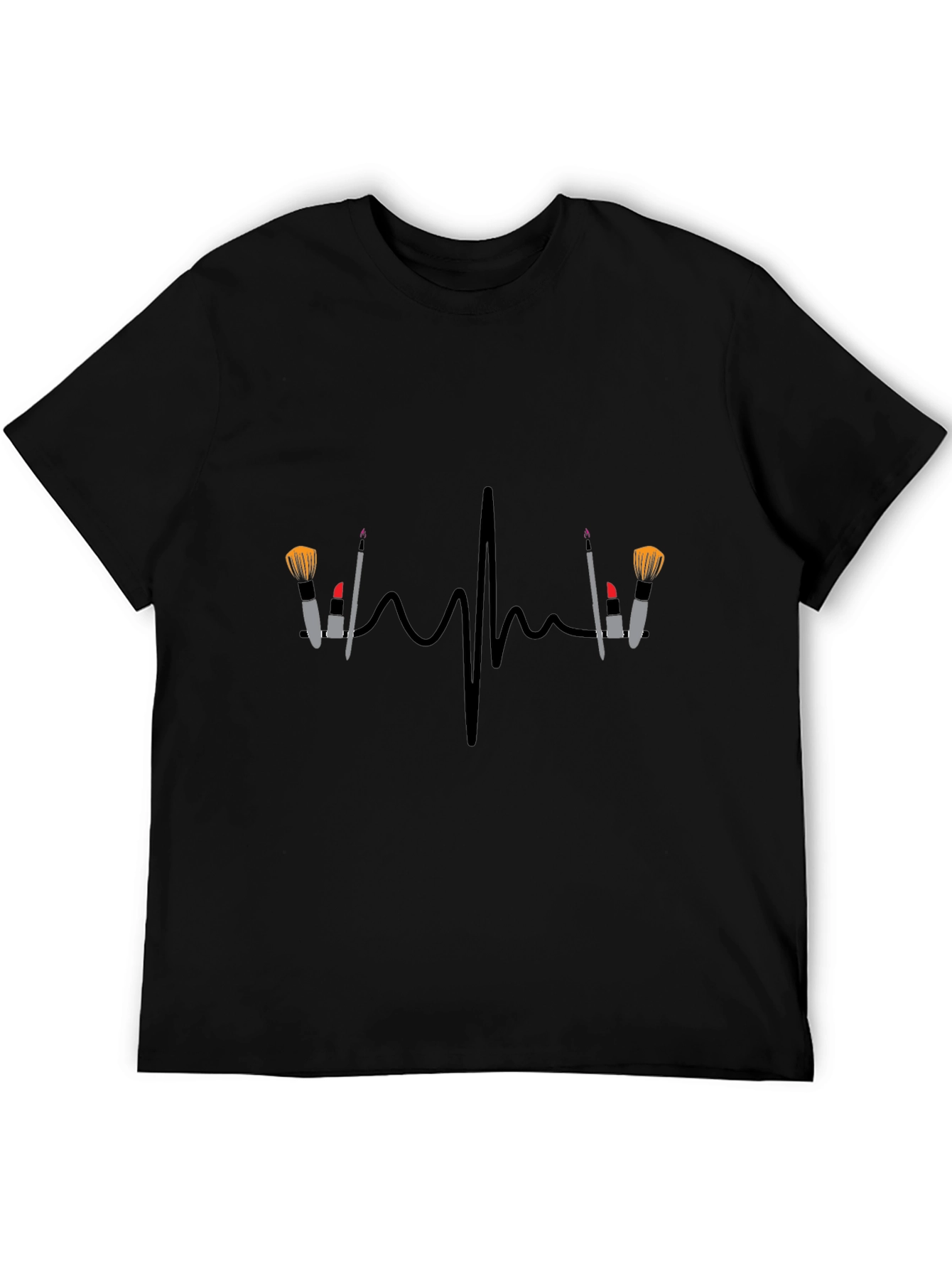 Makeup Heartbeat T-Shirt - Beauty Lovers Tee