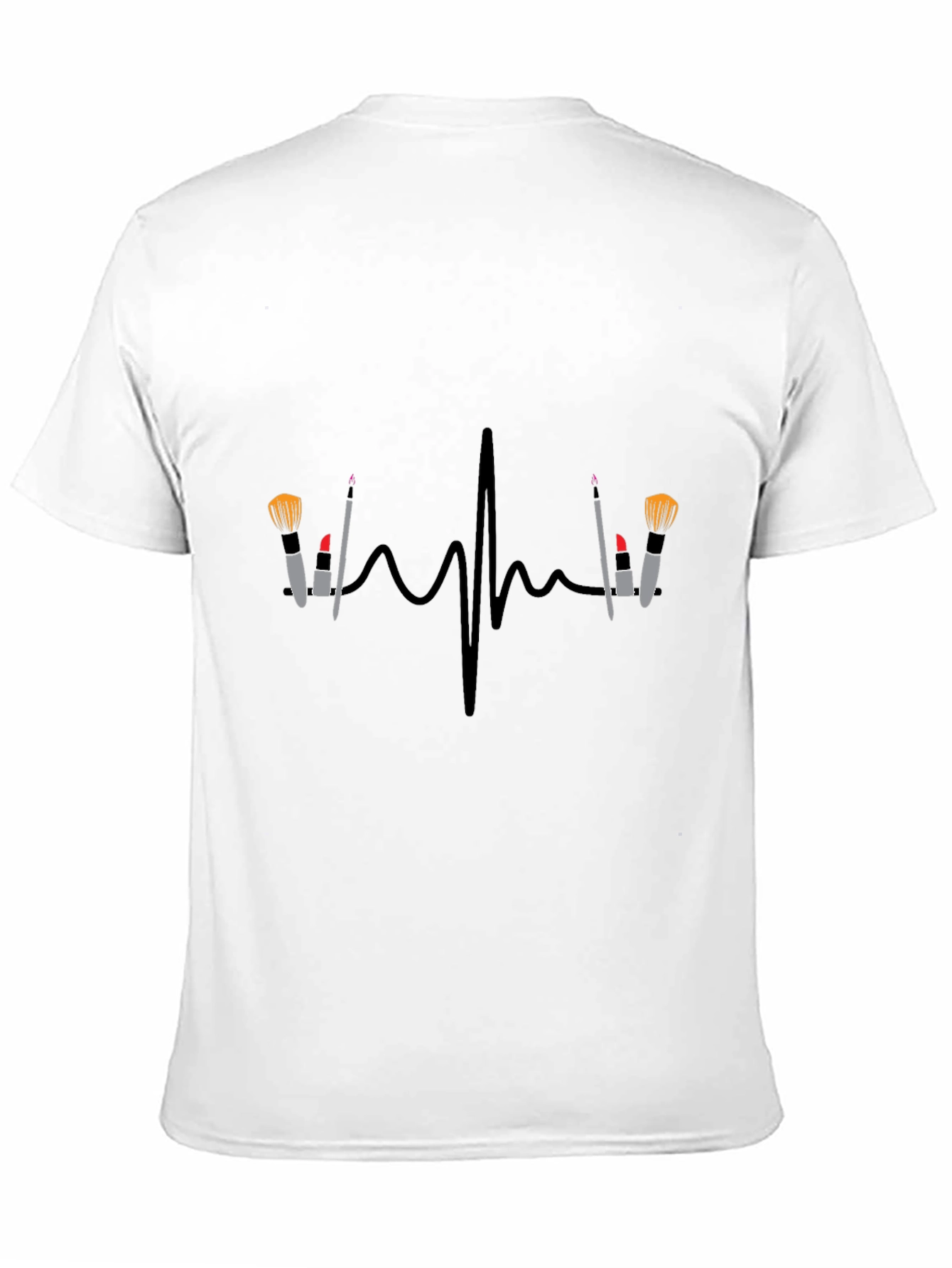 Makeup Heartbeat T-Shirt - Beauty Lovers Tee