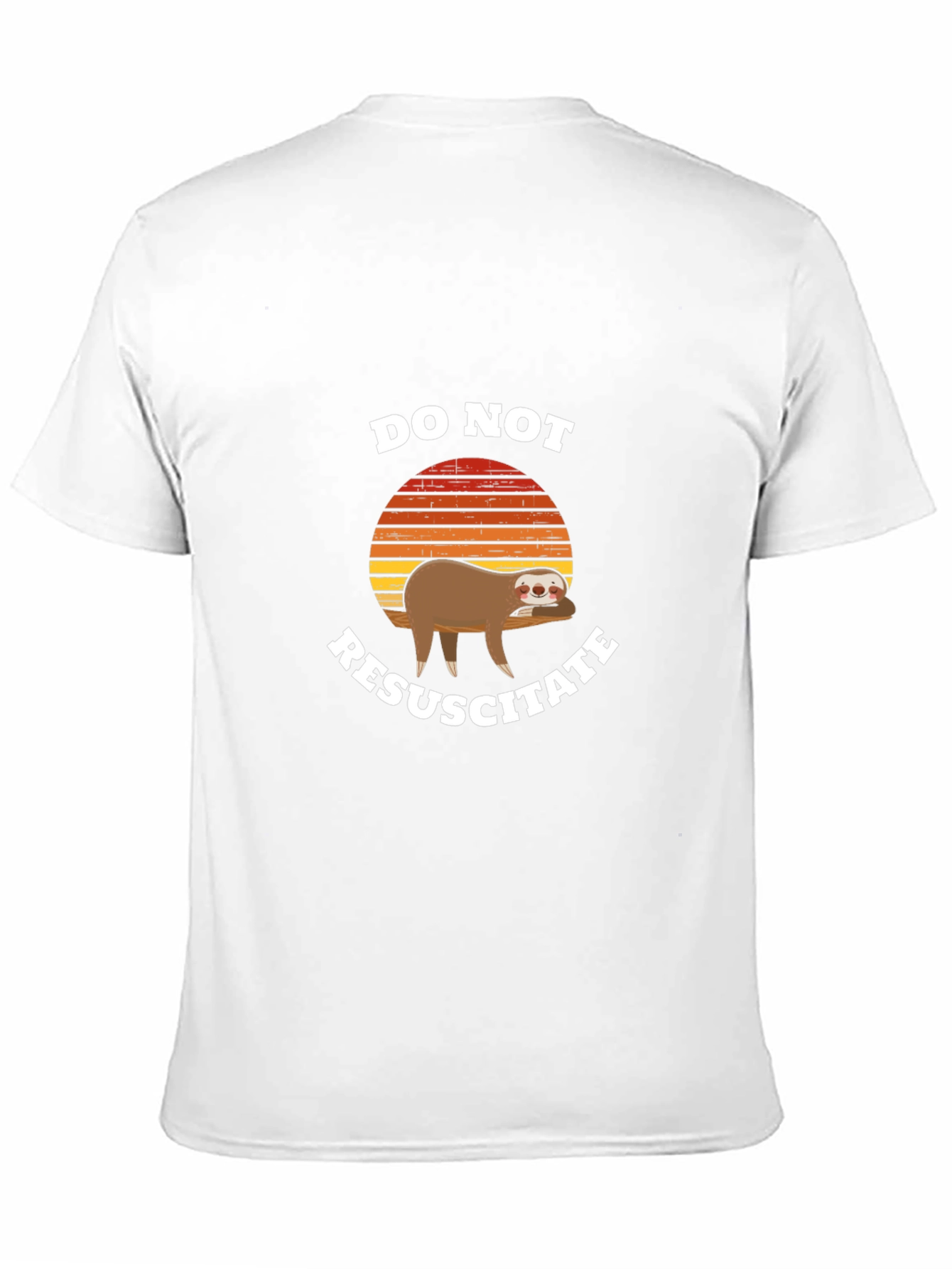 Do Not Resuscitate Sloth Graphic T-Shirt