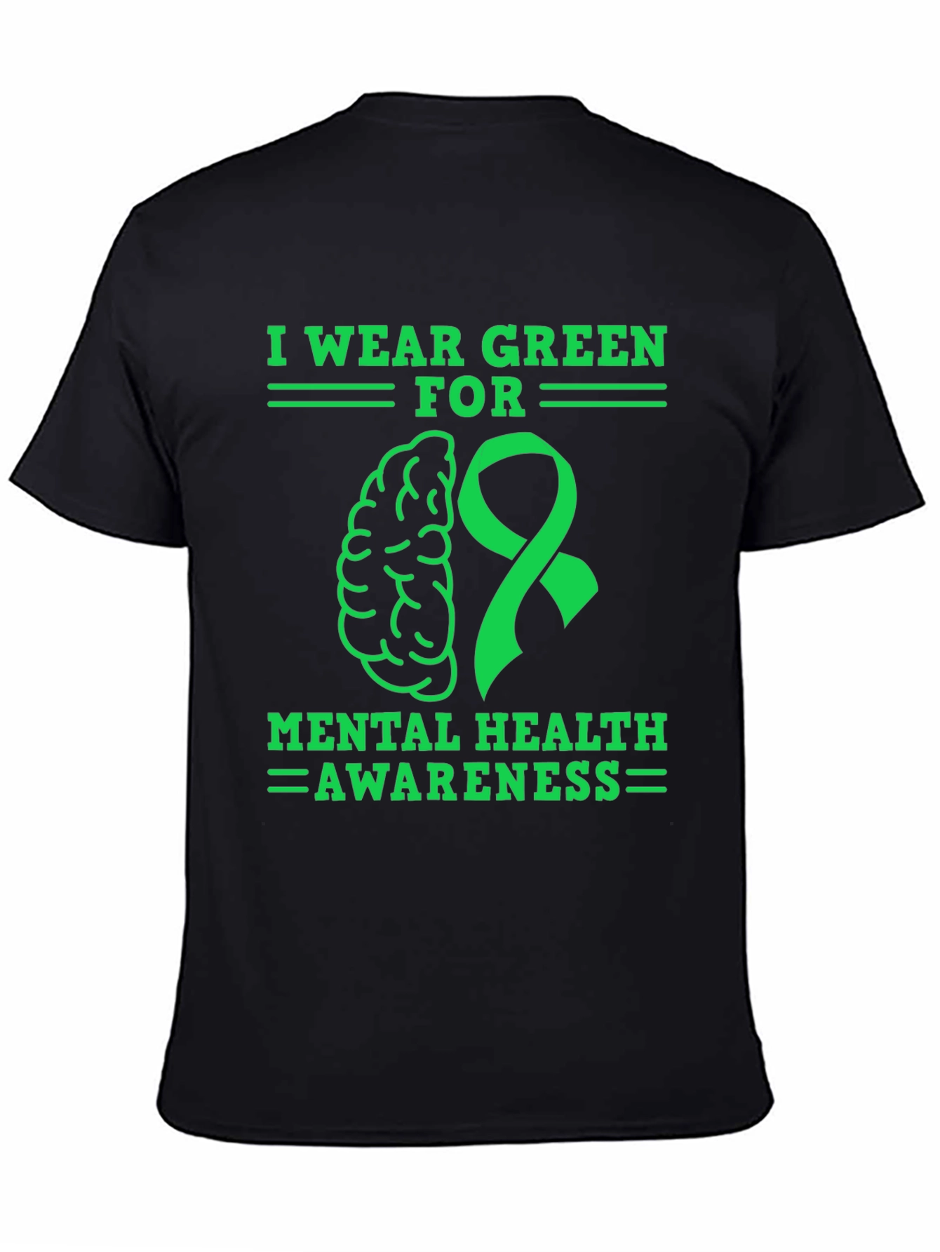 Mental Health Awareness Green Ribbon T-Shirt