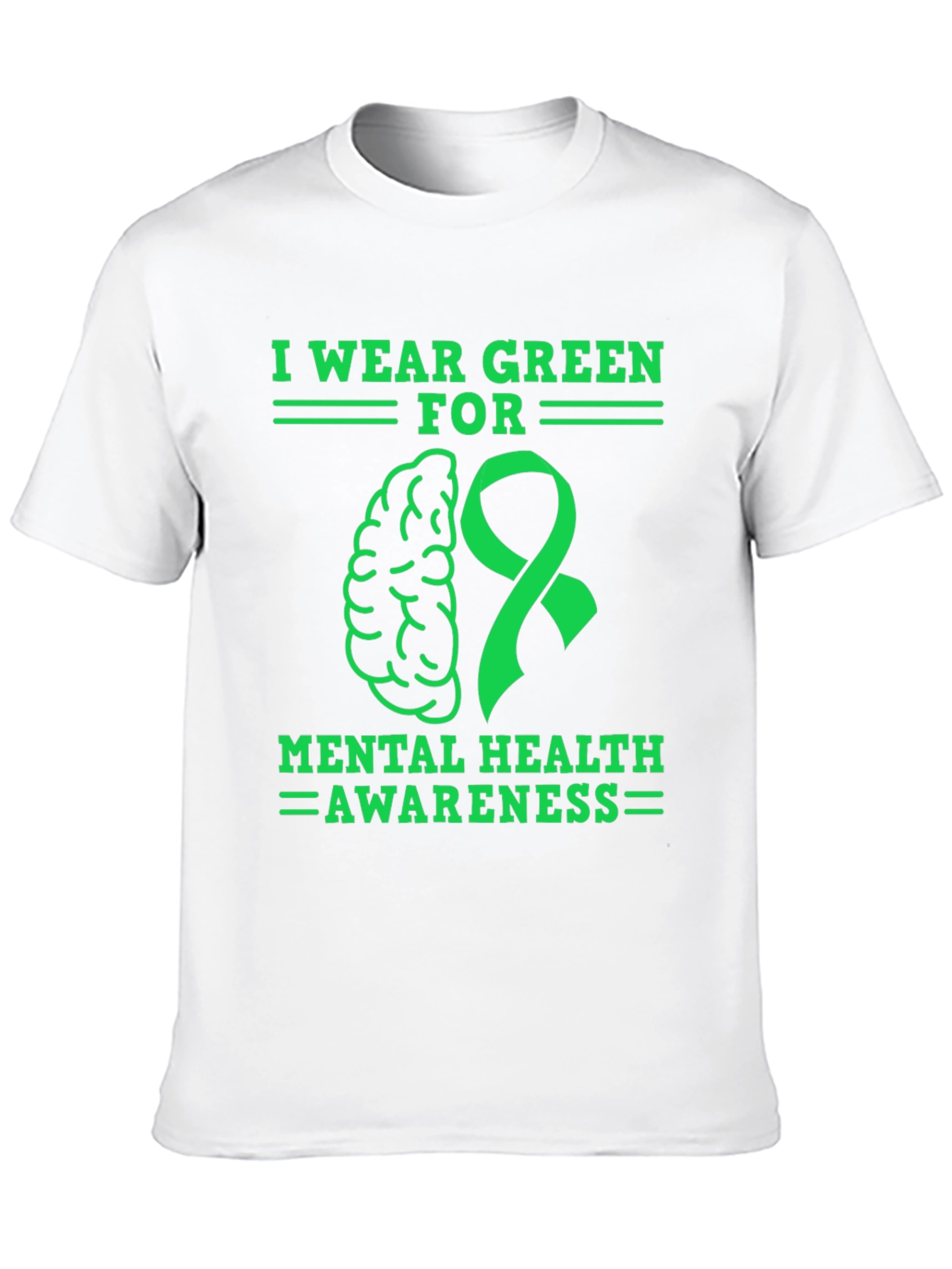Mental Health Awareness Green Ribbon T-Shirt