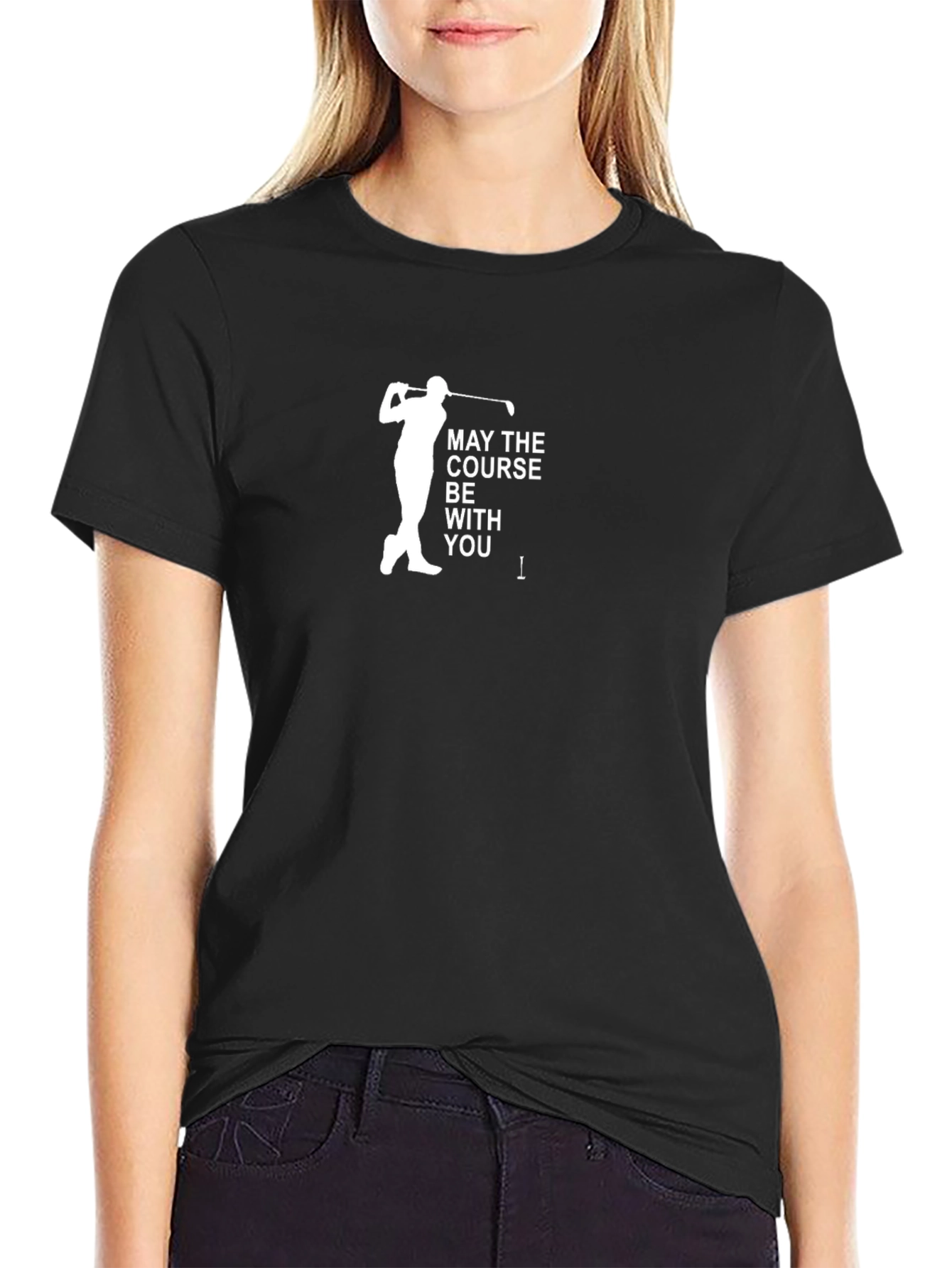 May The Course Be With You Golf T-Shirt
