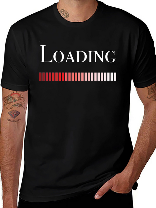 Loading Bar Graphic Tee - Fun Geek T-Shirt
