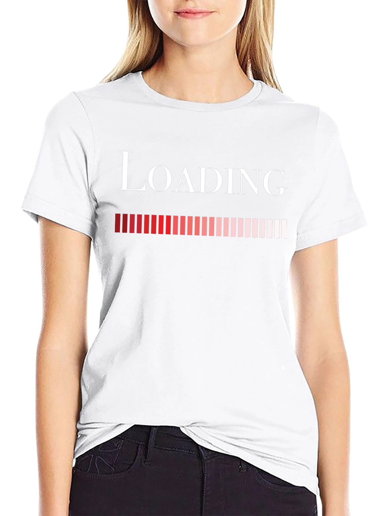 Loading Bar Graphic Tee - Fun Geek T-Shirt