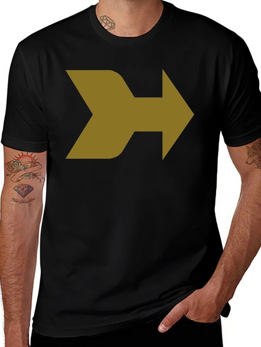 Modern Arrow Graphic T-Shirt - Black