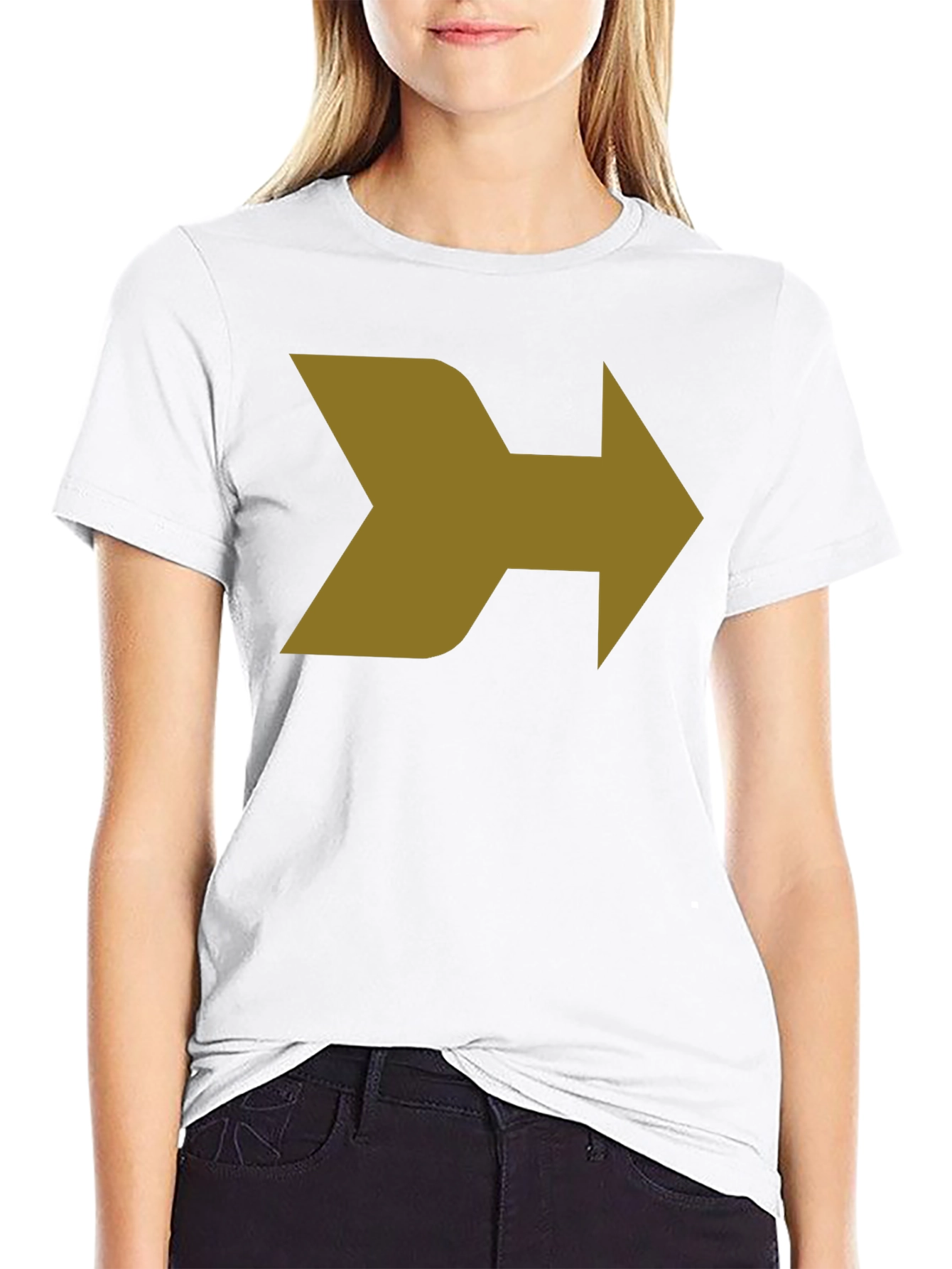 Modern Arrow Graphic T-Shirt - Black