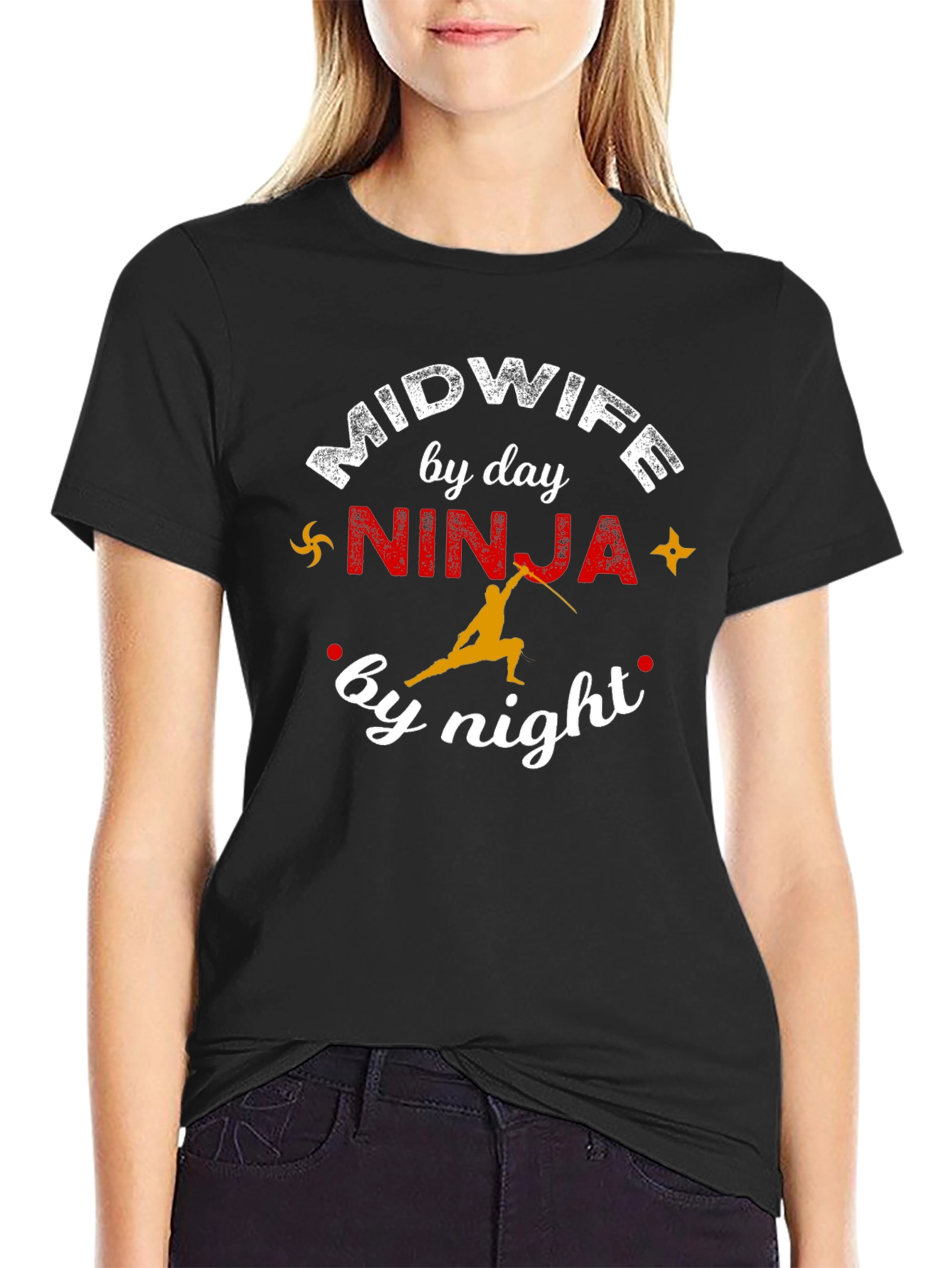 Midwife Ninja T-Shirt - Day by Night Tee